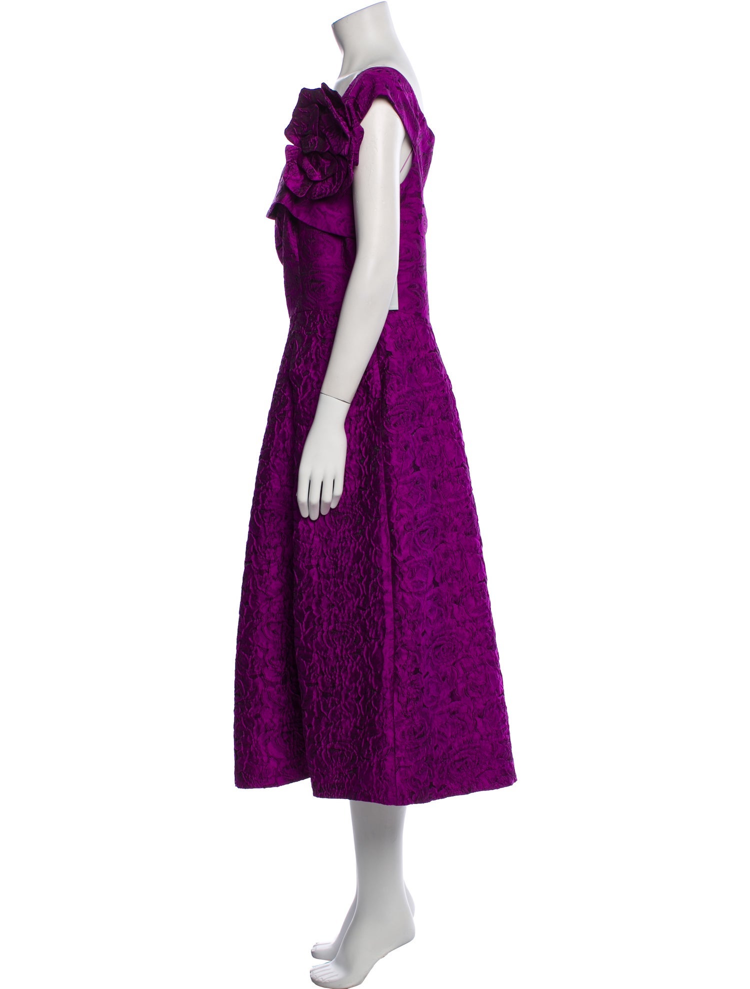 Teri Jon by Rickie Freeman Animal Print Midi Length Dress w/ Tags