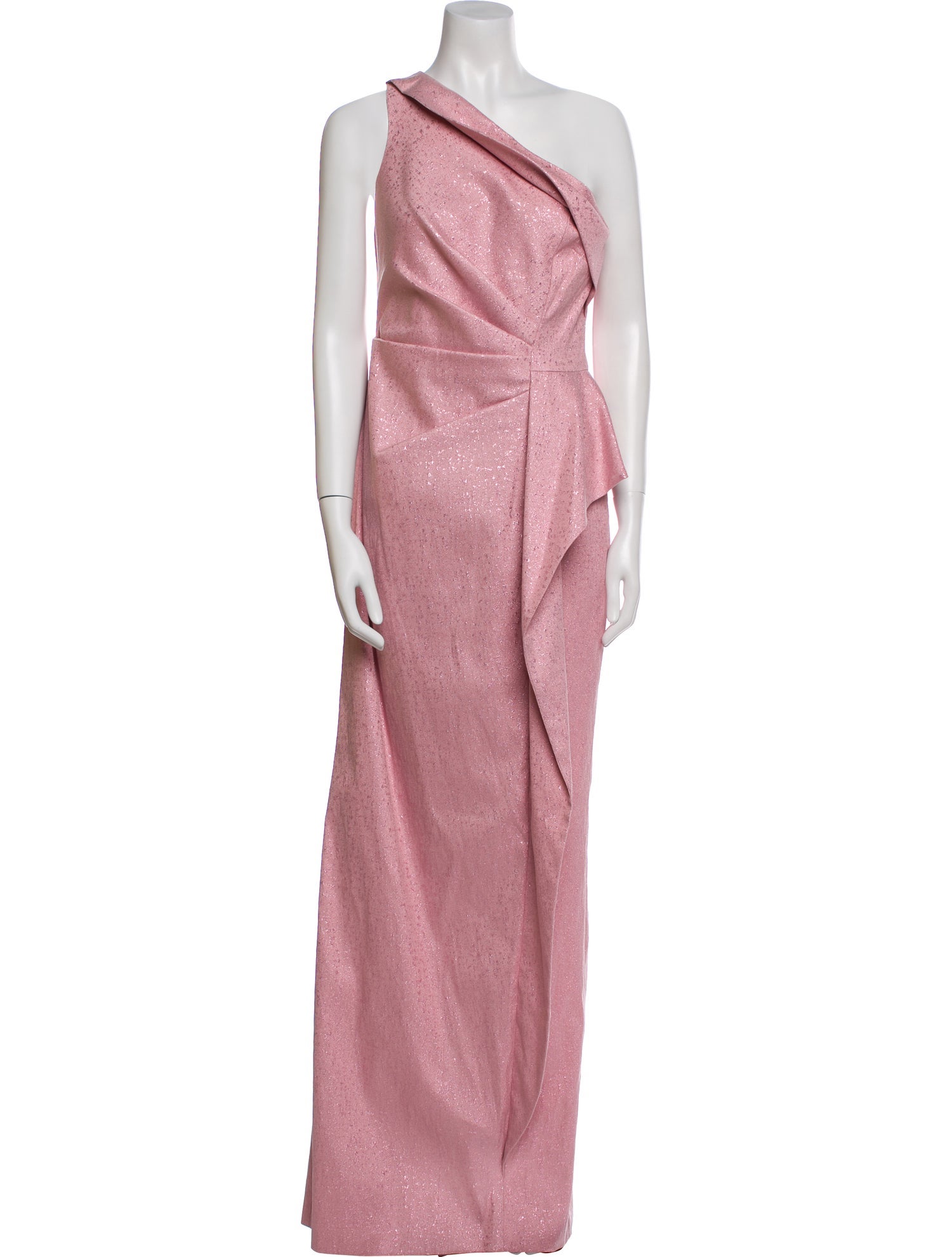 Teri Jon by Rickie Freeman One-Shoulder Long Dress w/ Tags