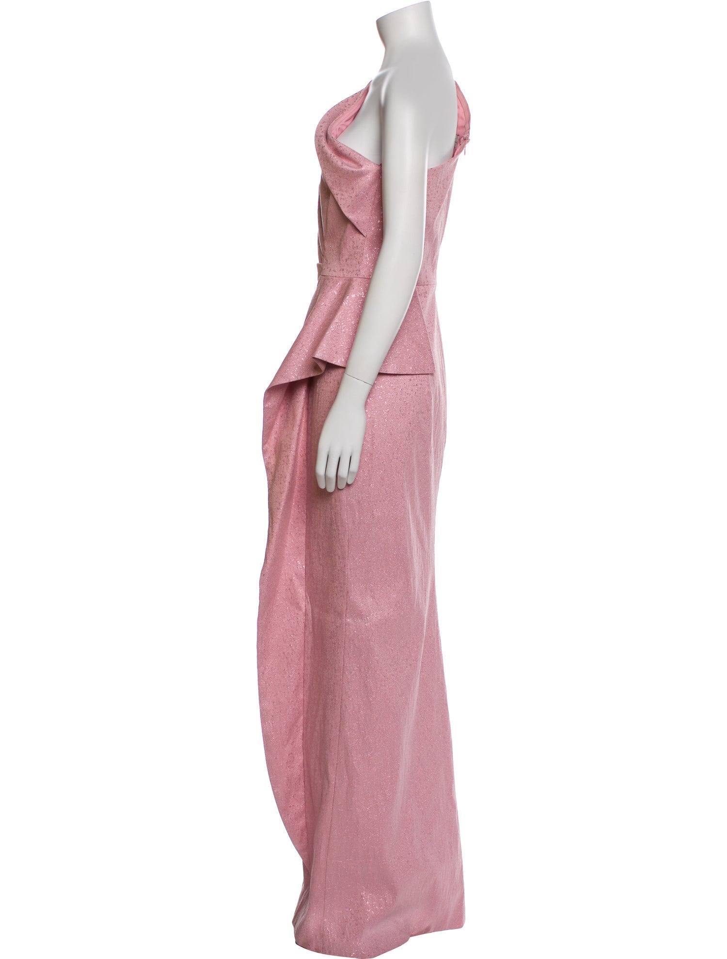 Teri Jon by Rickie Freeman One-Shoulder Long Dress w/ Tags