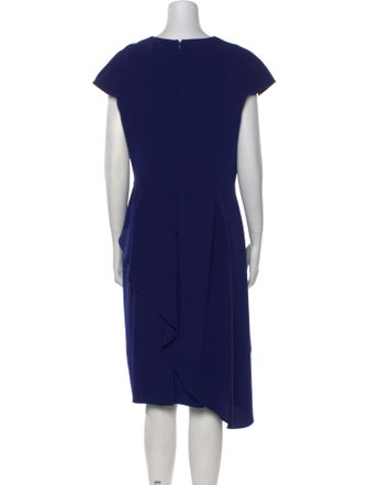 Teri Jon by Rickie Freeman Crew Neck Midi Length Dress