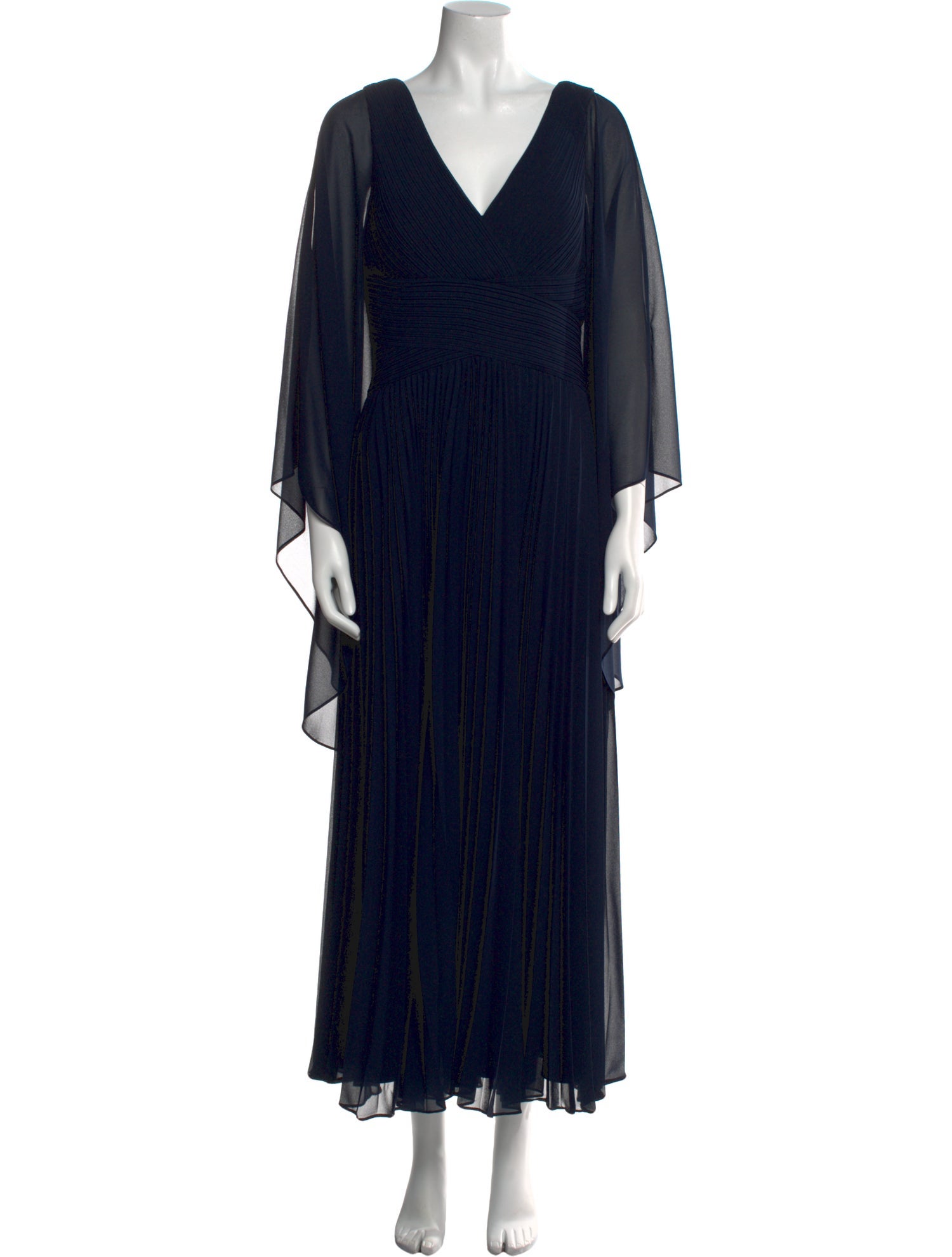 Teri Jon by Rickie Freeman V-Neck Long Dress