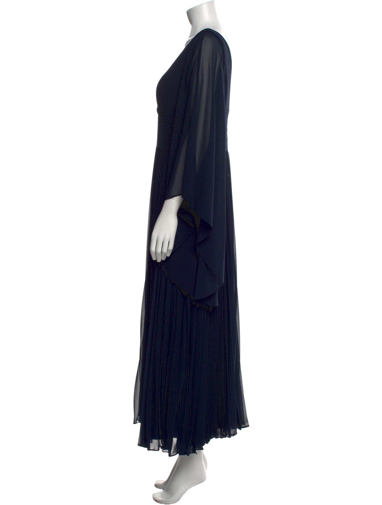 Teri Jon by Rickie Freeman V-Neck Long Dress