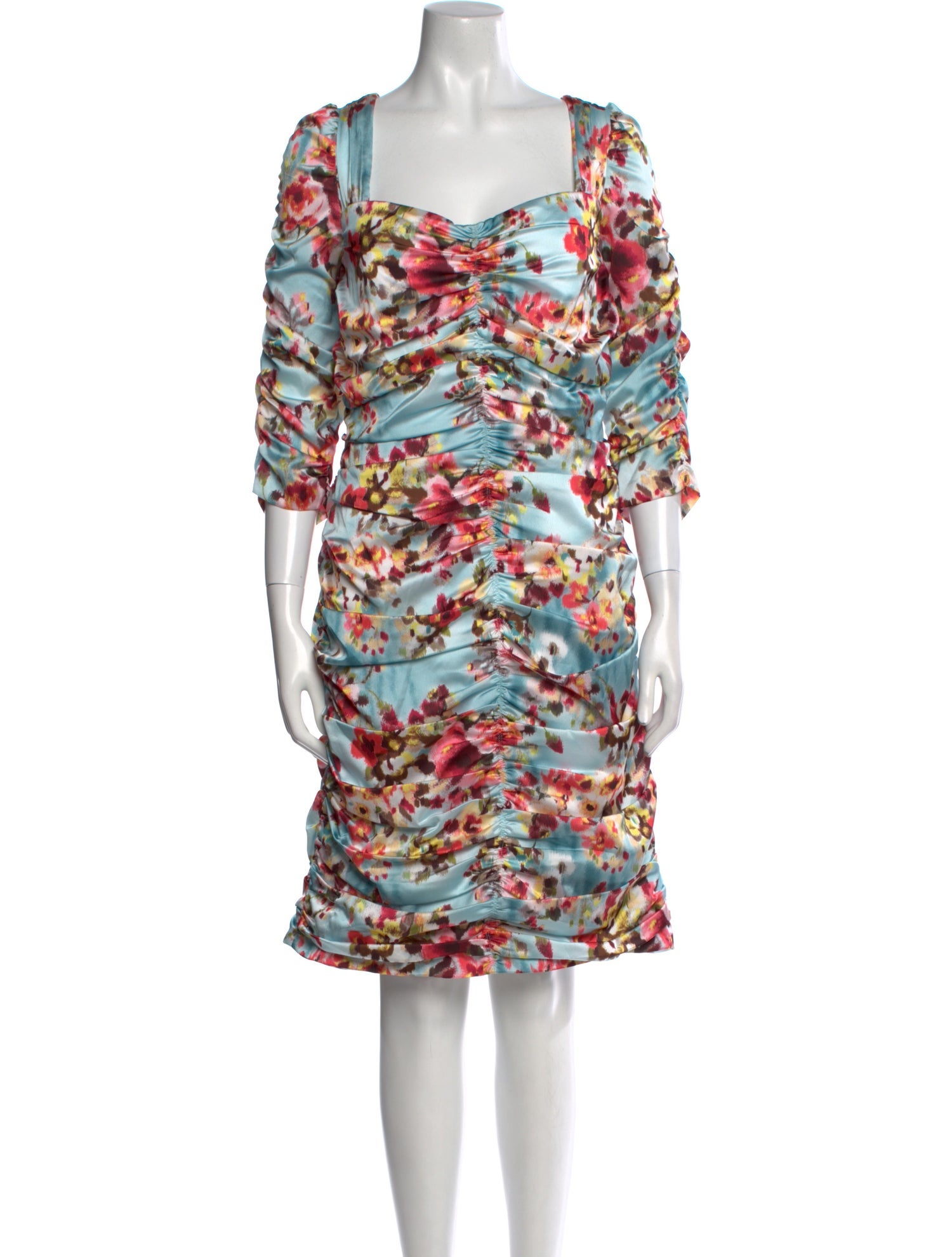 Teri Jon by Rickie Freeman Printed Knee-Length Dress w/ Tags