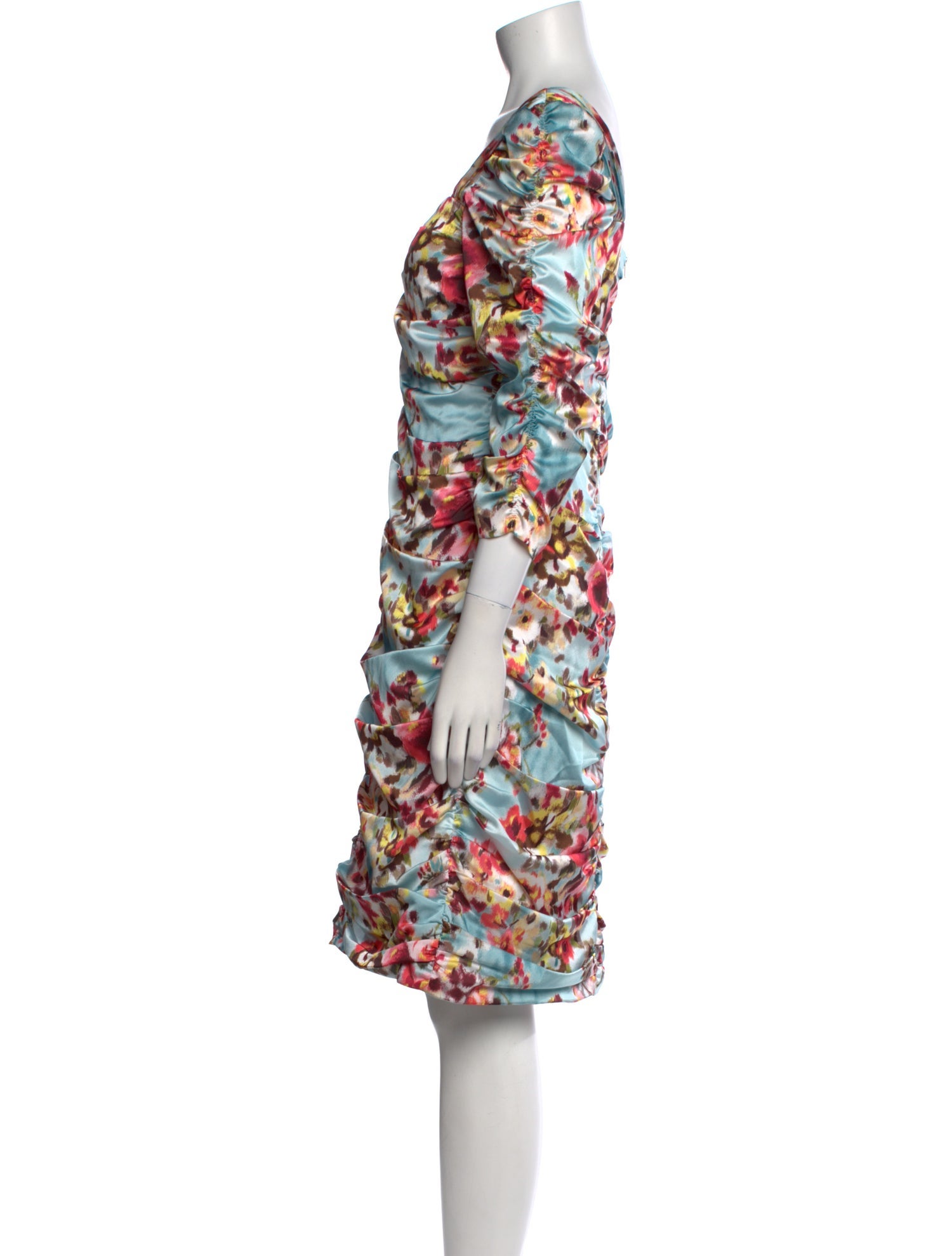 Teri Jon by Rickie Freeman Printed Knee-Length Dress w/ Tags