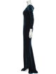 Teri Jon by Rickie Freeman Velvet Long Dress