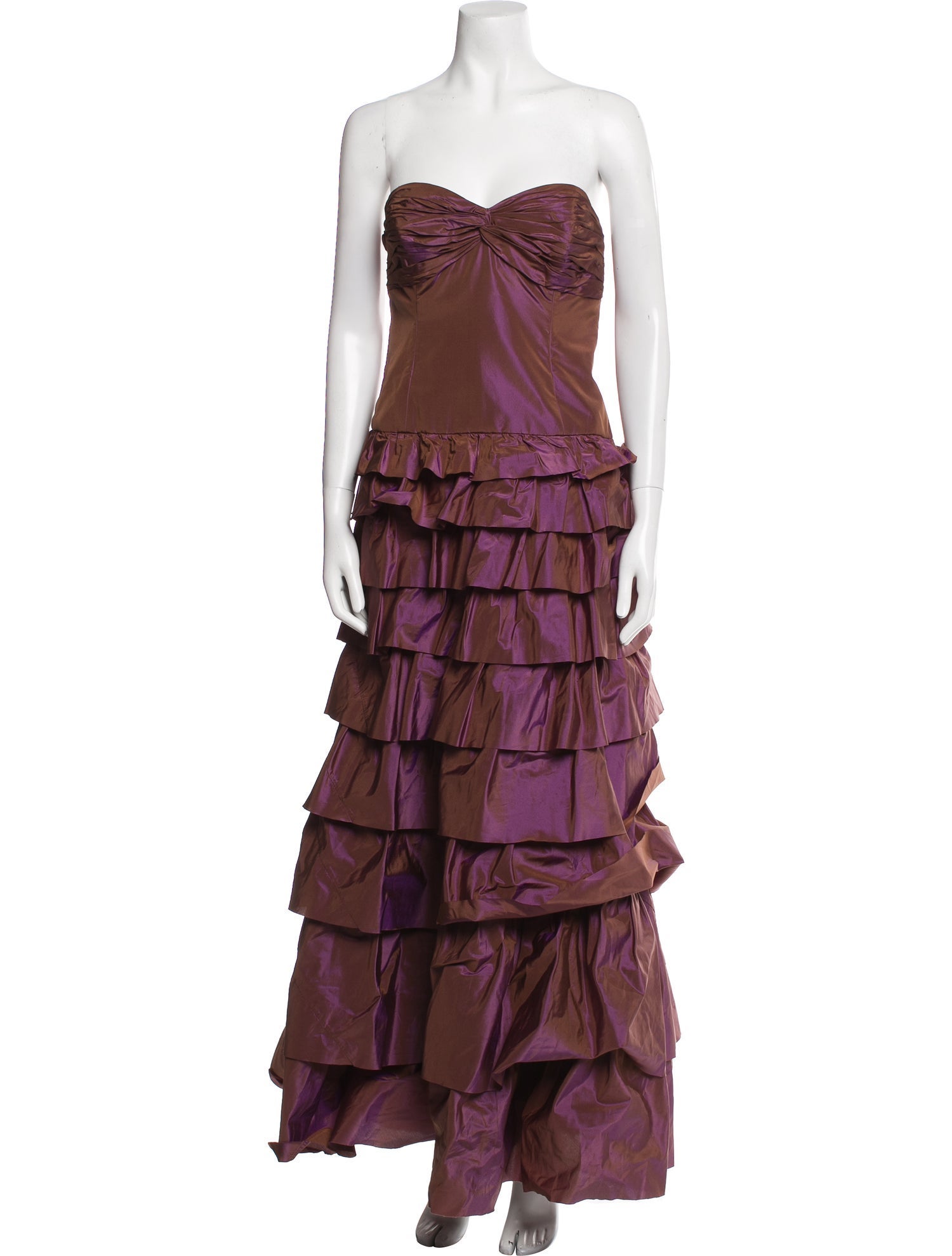 Teri Jon by Rickie Freeman Silk Long Dress