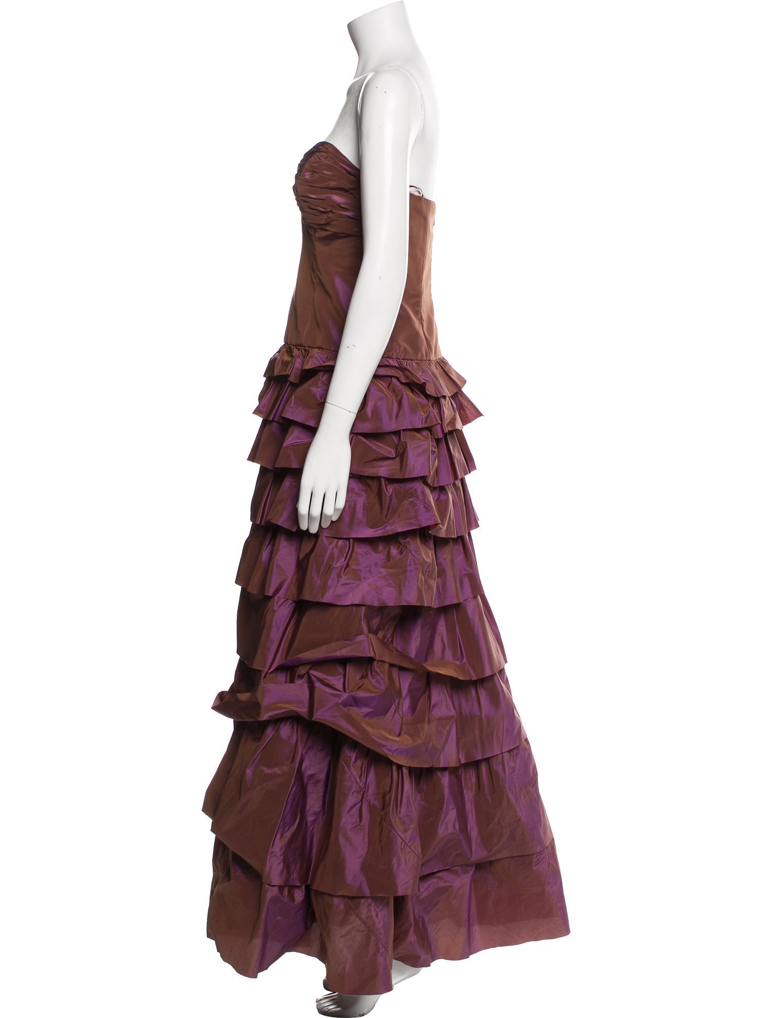 Teri Jon by Rickie Freeman Silk Long Dress