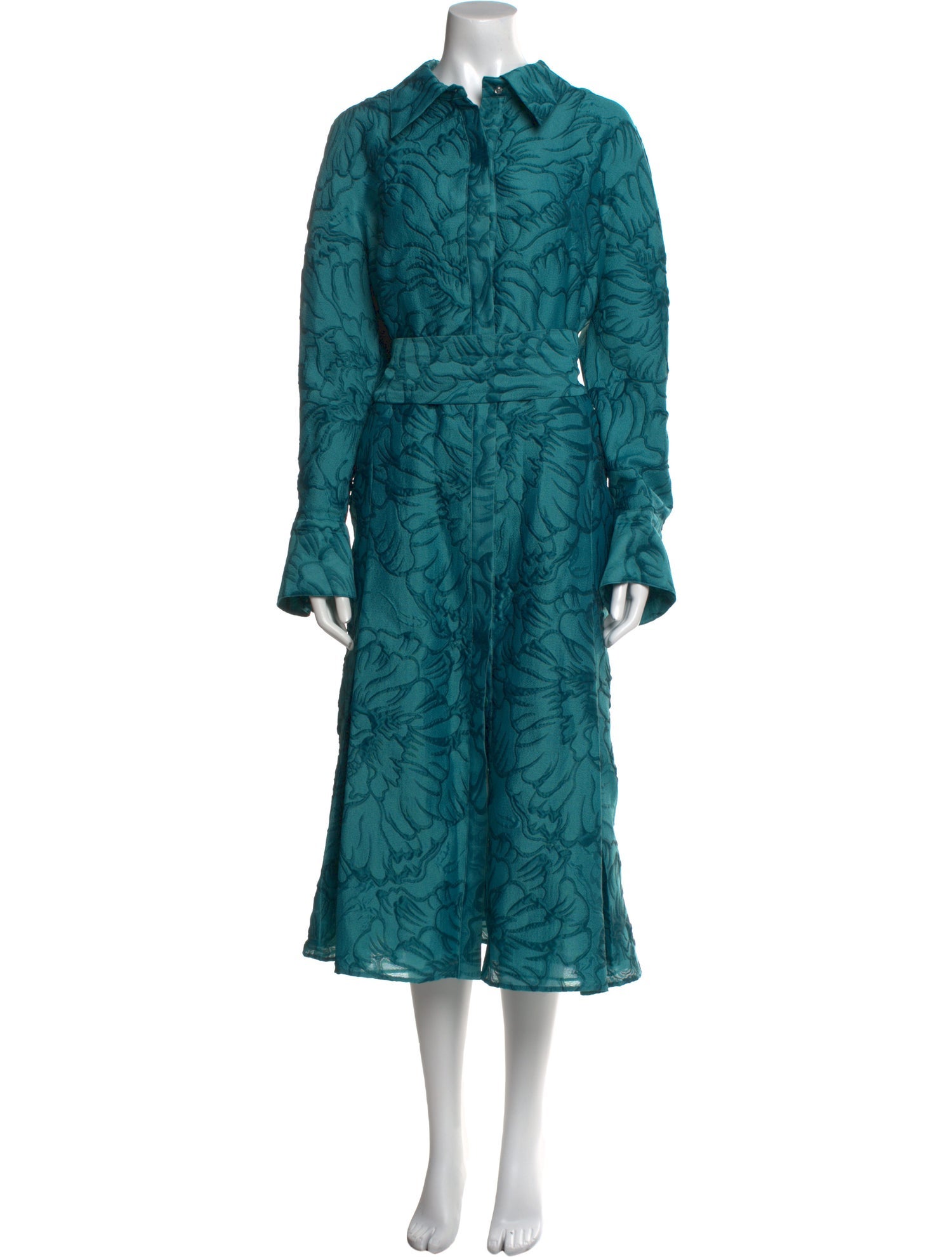 Teri Jon by Rickie Freeman Printed Midi Length Dress