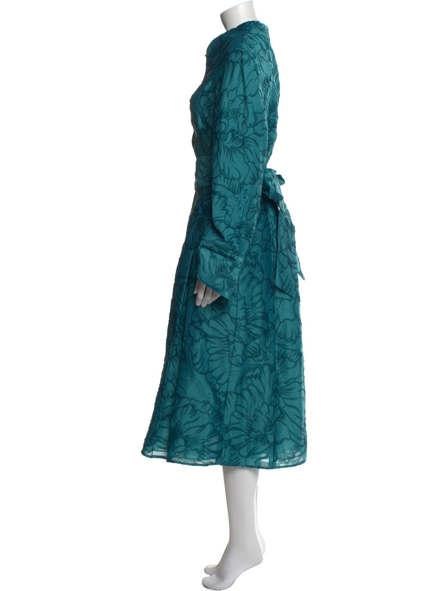 Teri Jon by Rickie Freeman Printed Midi Length Dress