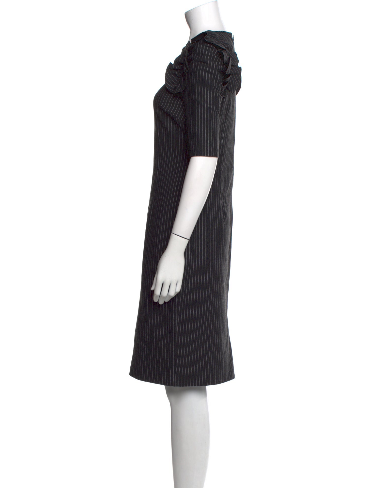Teri Jon by Rickie Freeman Crew Neck Knee-Length Dress