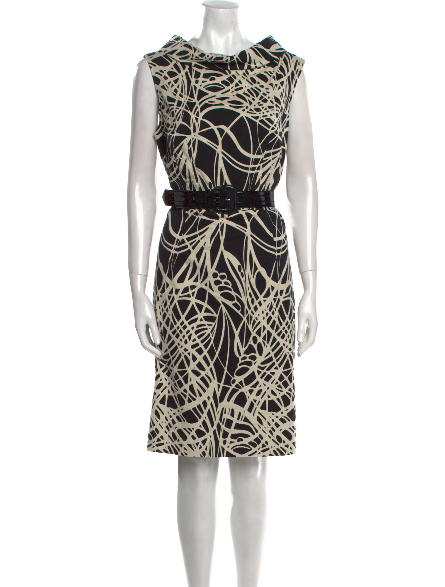 Teri Jon by Rickie Freeman Printed Knee-Length Dress
