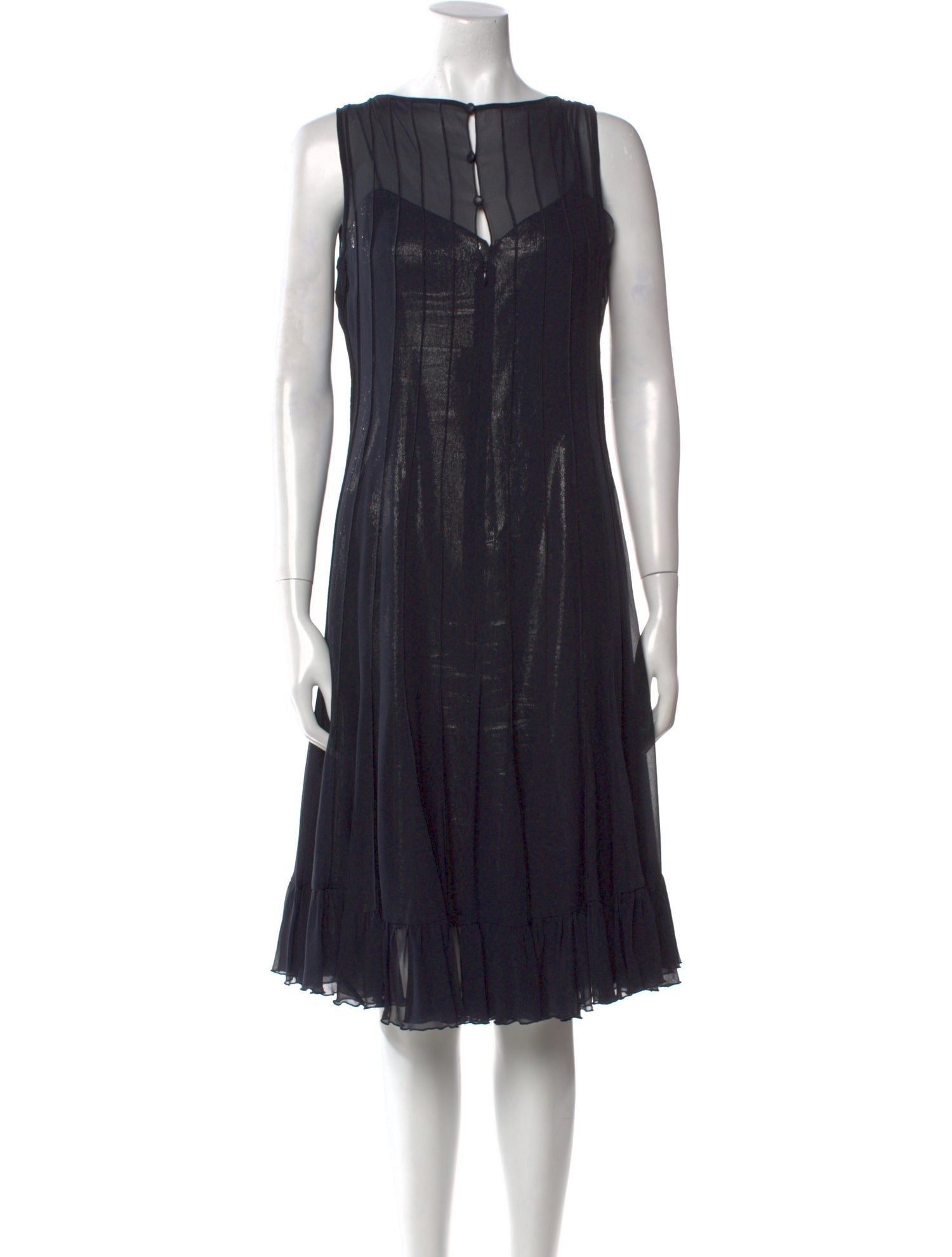 Teri Jon by Rickie Freeman Silk Midi Length Dress