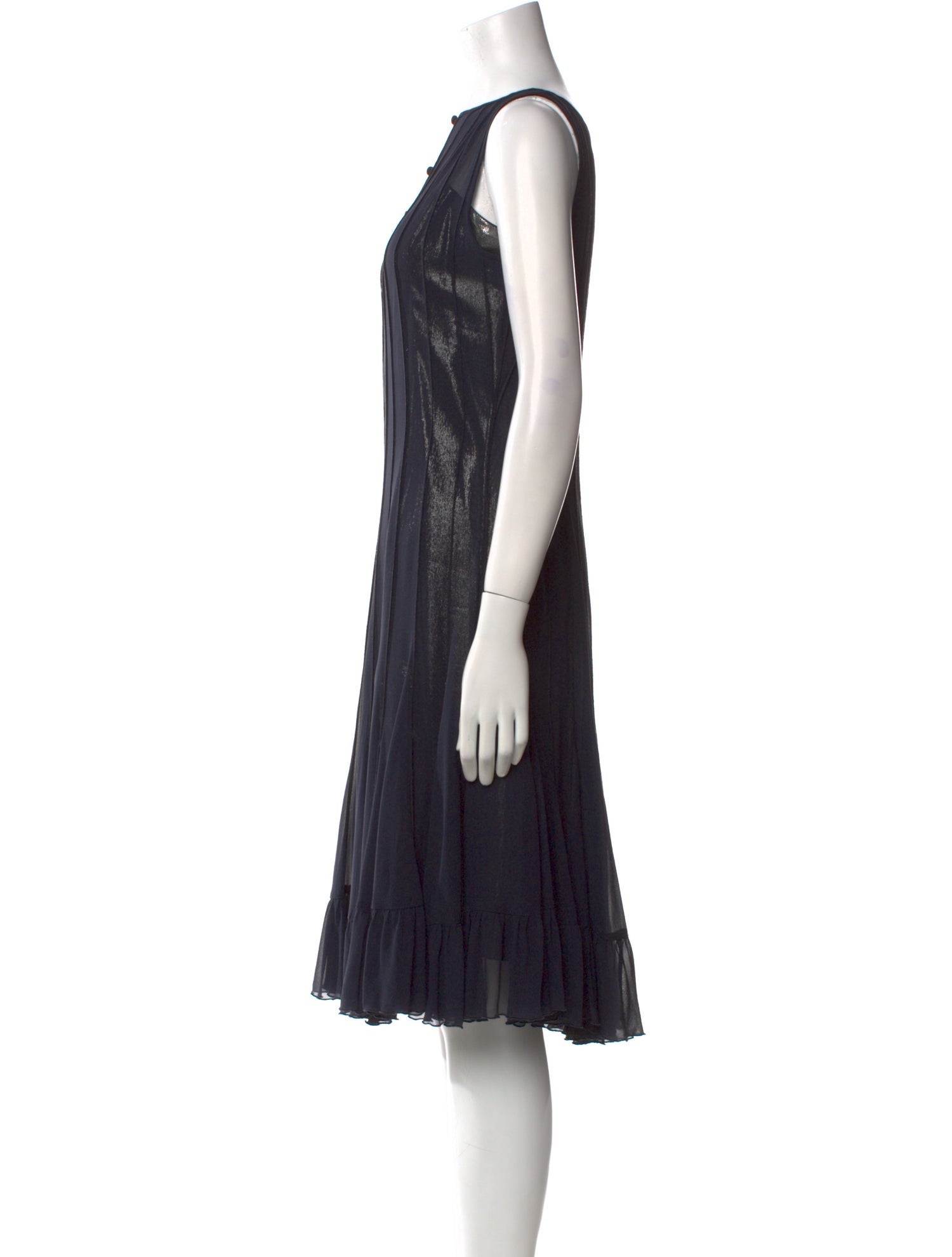 Teri Jon by Rickie Freeman Silk Midi Length Dress