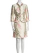 Teri Jon by Rickie Freeman Silk Printed Dress Set