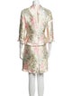 Teri Jon by Rickie Freeman Silk Printed Dress Set