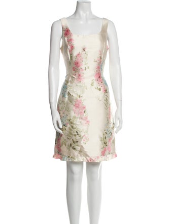 Teri Jon by Rickie Freeman Silk Printed Dress Set