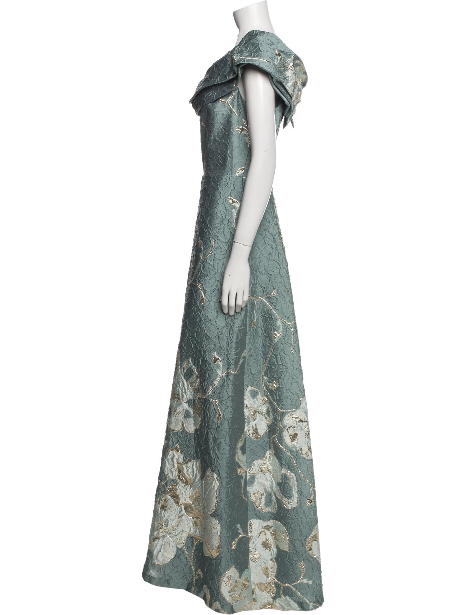 Teri Jon by Rickie Freeman Printed Long Dress