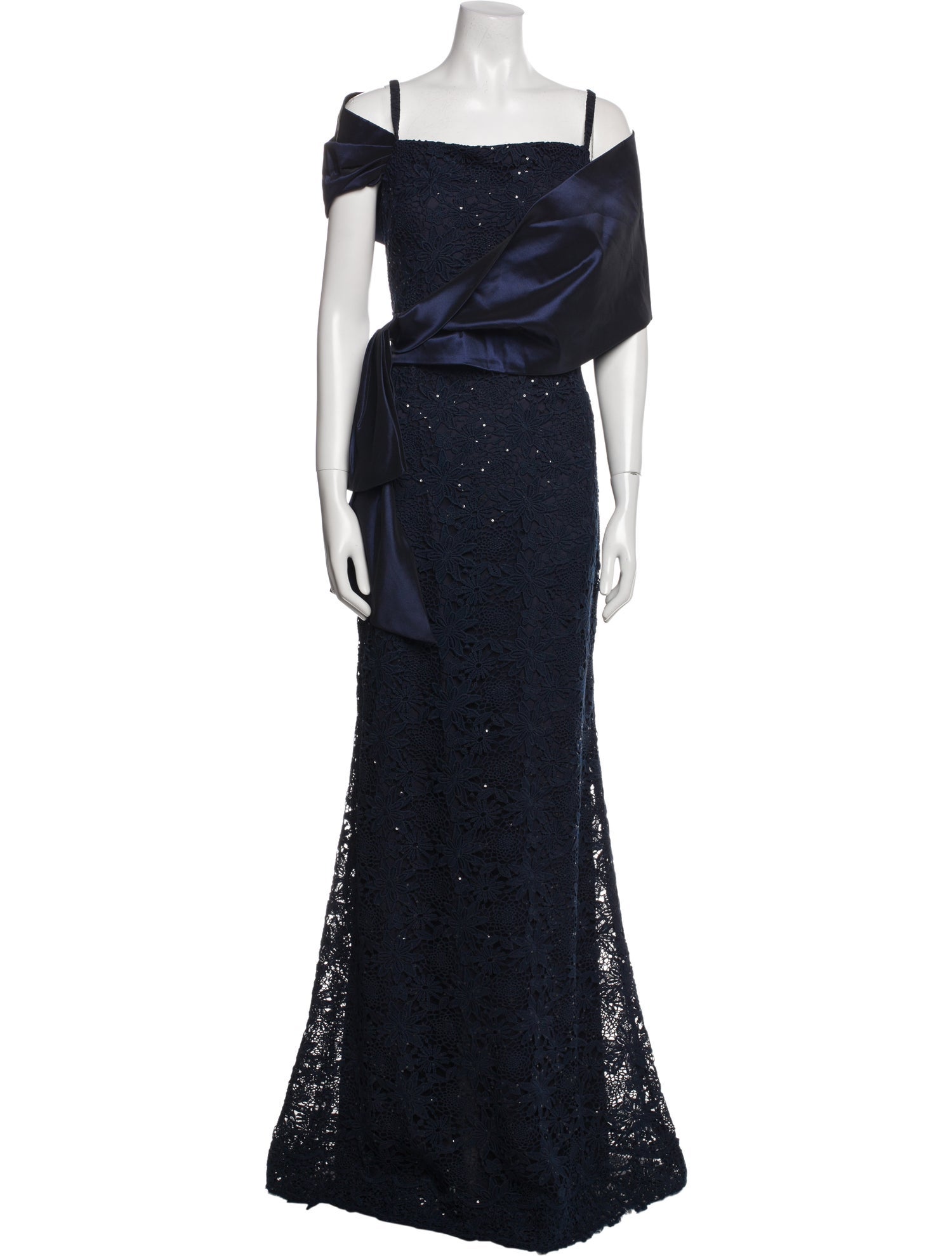 Teri Jon by Rickie Freeman Square Neckline Long Dress