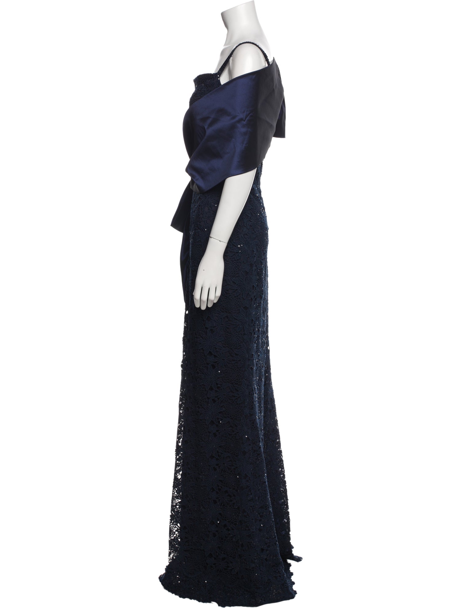 Teri Jon by Rickie Freeman Square Neckline Long Dress