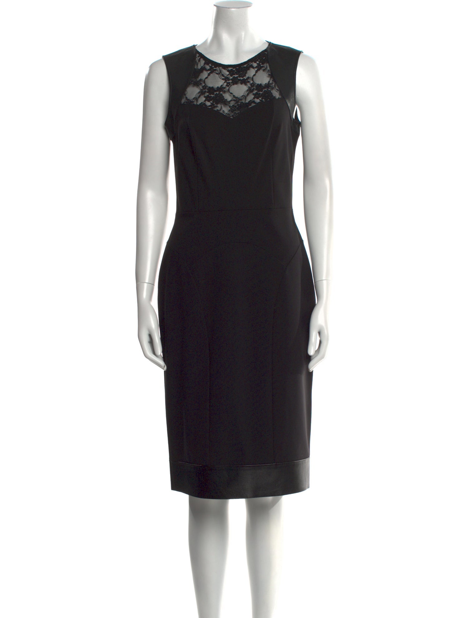 Teri Jon by Rickie Freeman Crew Neck Knee-Length Dress