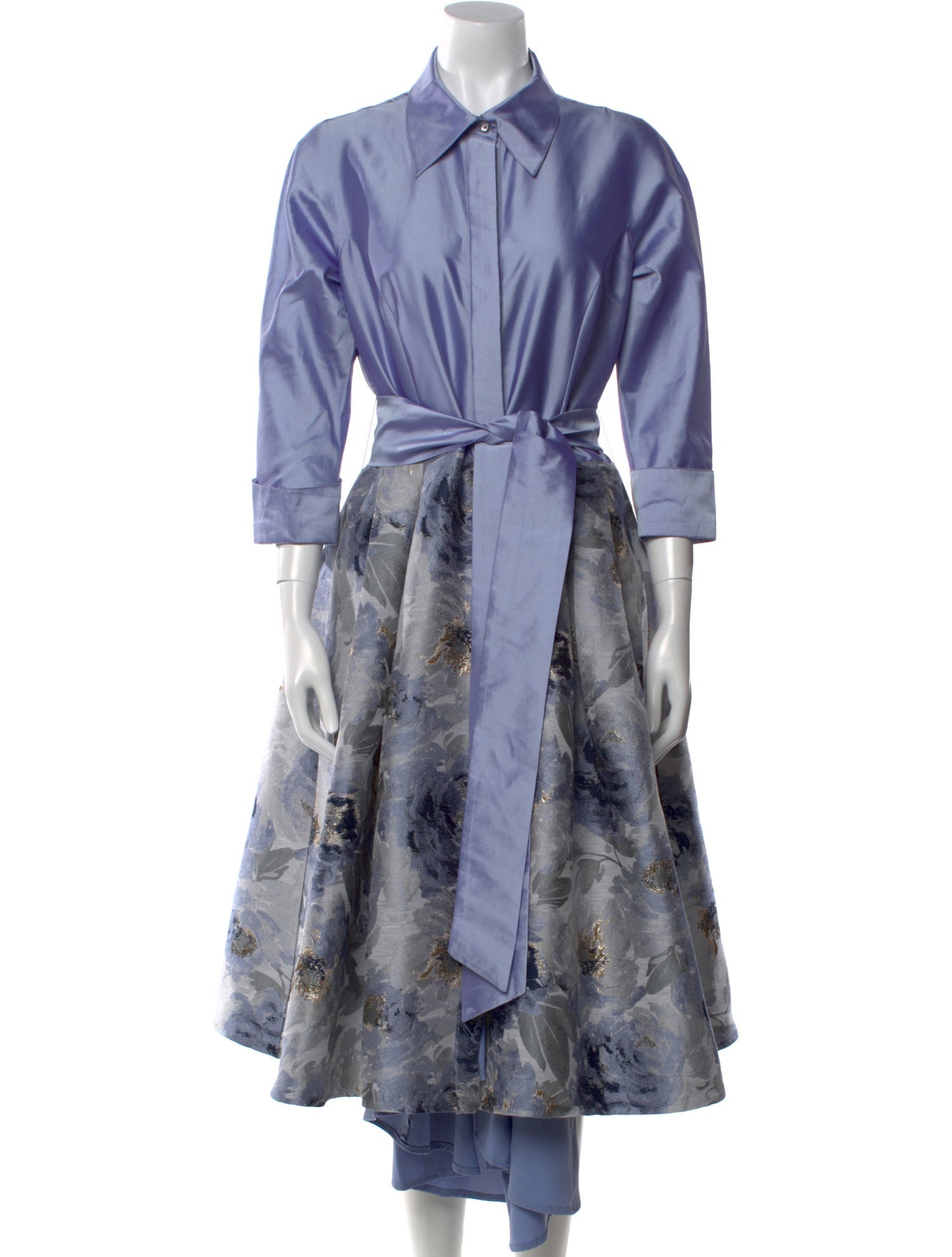 Teri Jon by Rickie Freeman Printed Long Dress