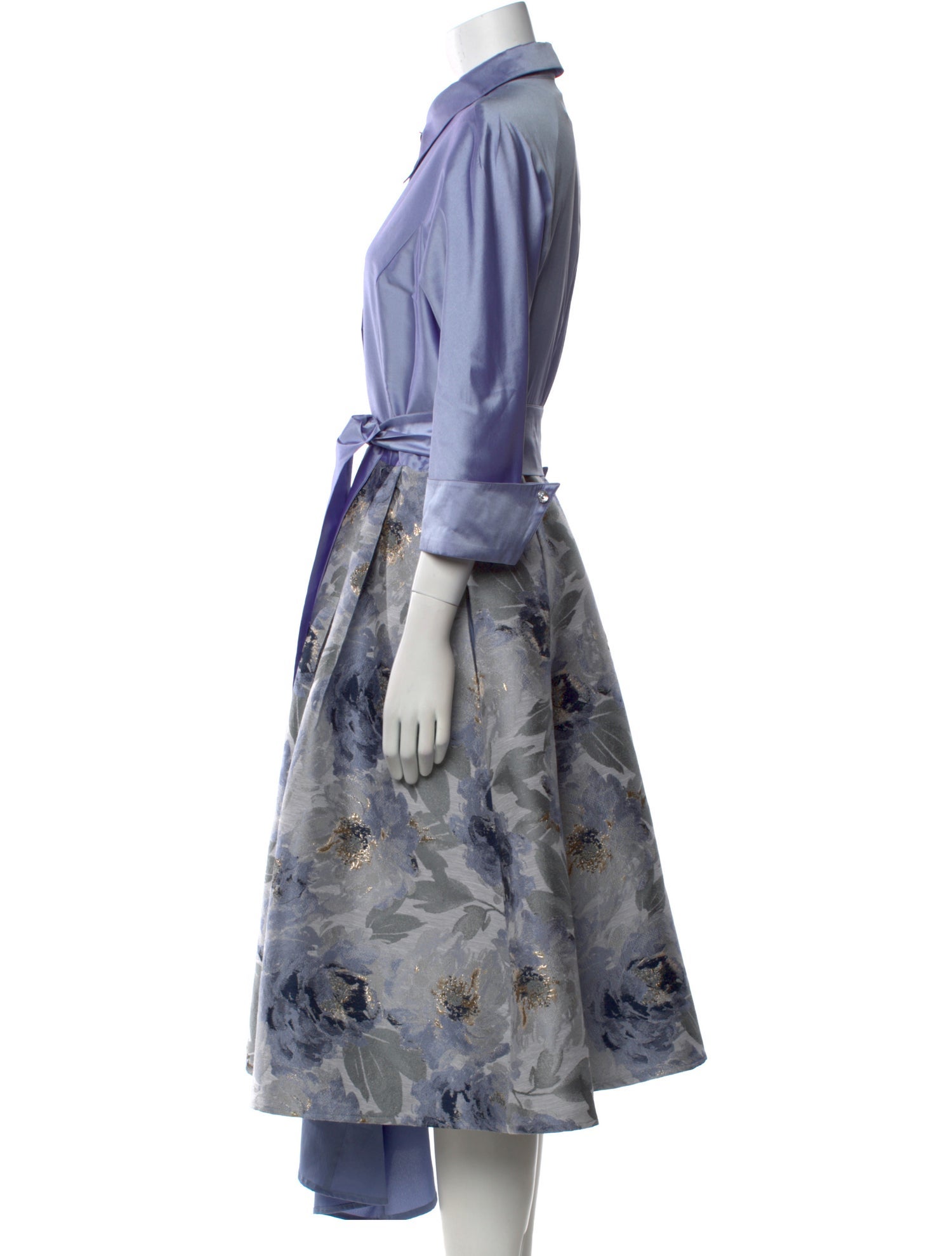 Teri Jon by Rickie Freeman Printed Long Dress