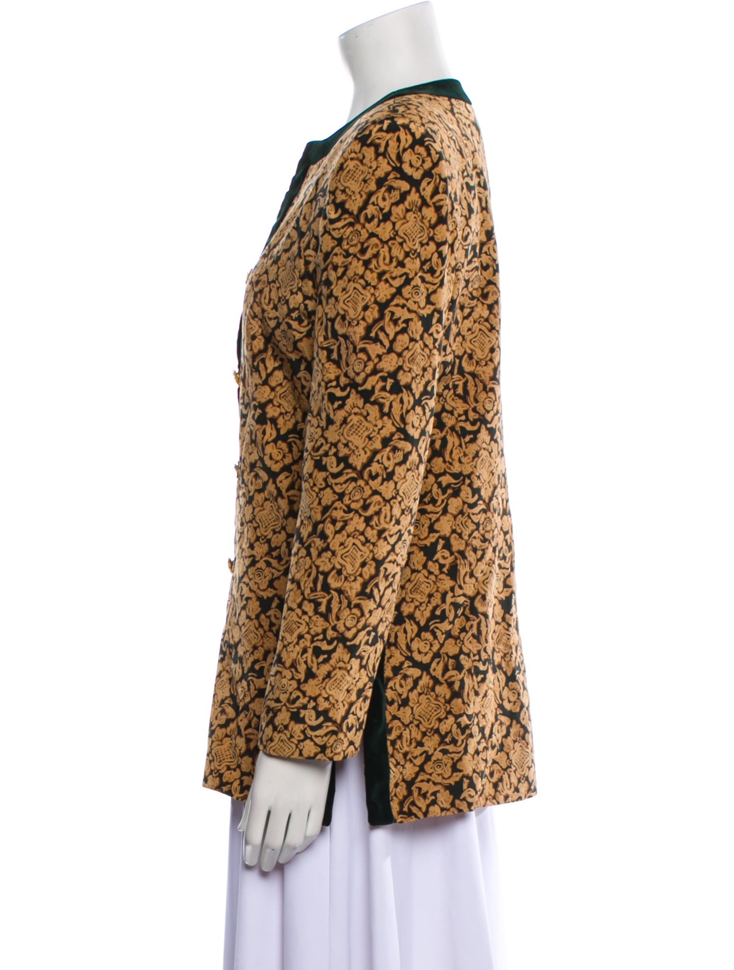 Teri Jon by Rickie Freeman Silk Printed Jacket