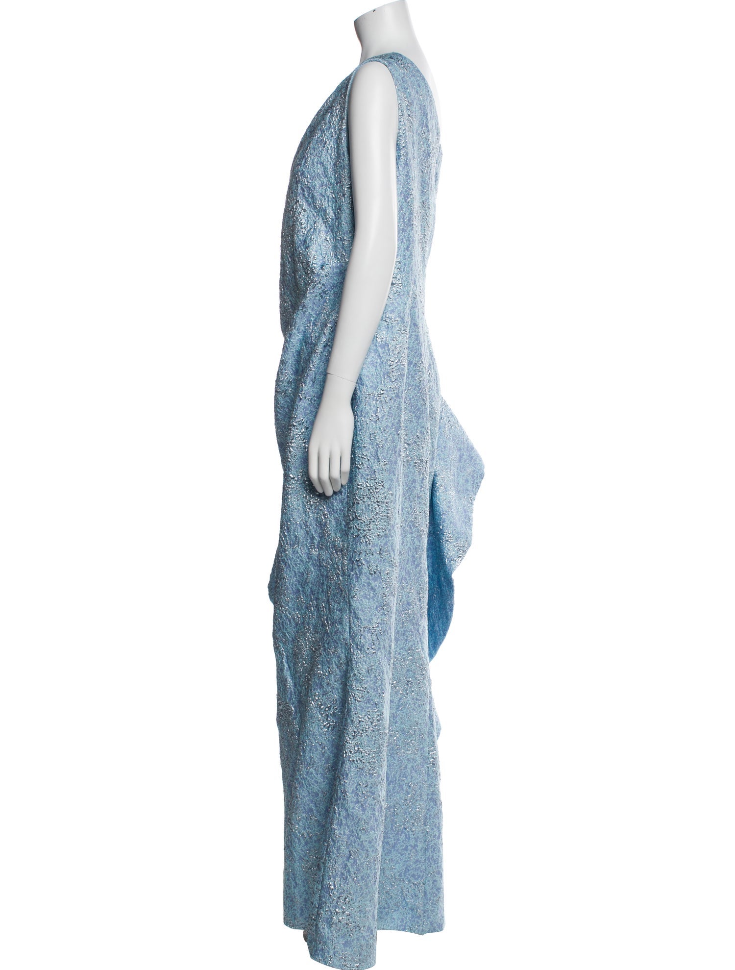 Teri Jon by Rickie Freeman One-Shoulder Long Dress