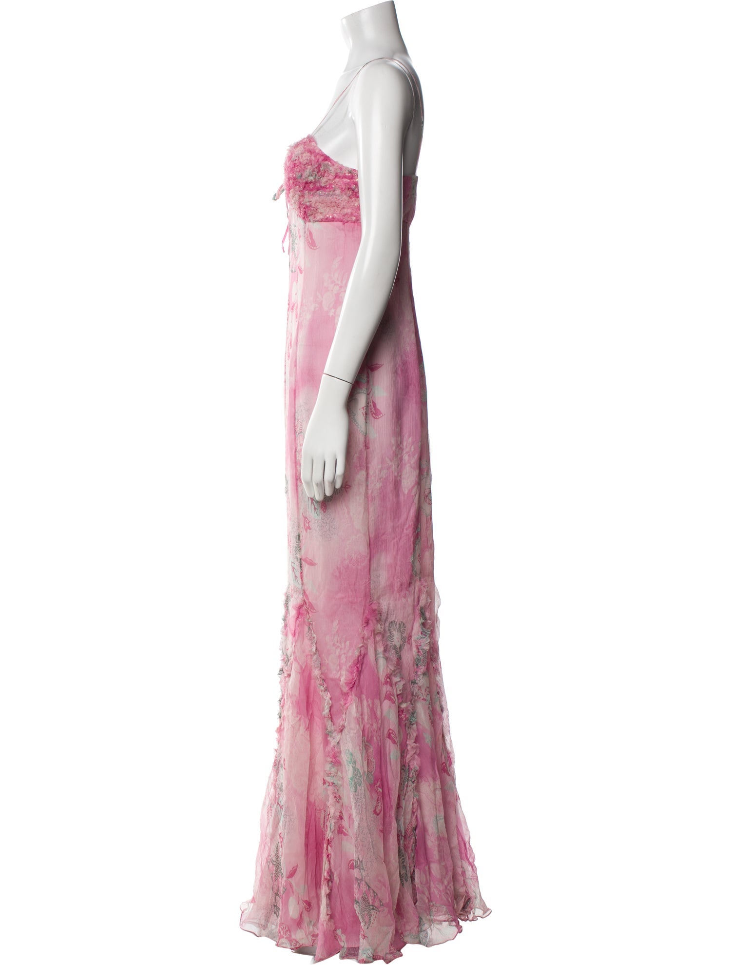 Teri Jon by Rickie Freeman Silk Long Dress