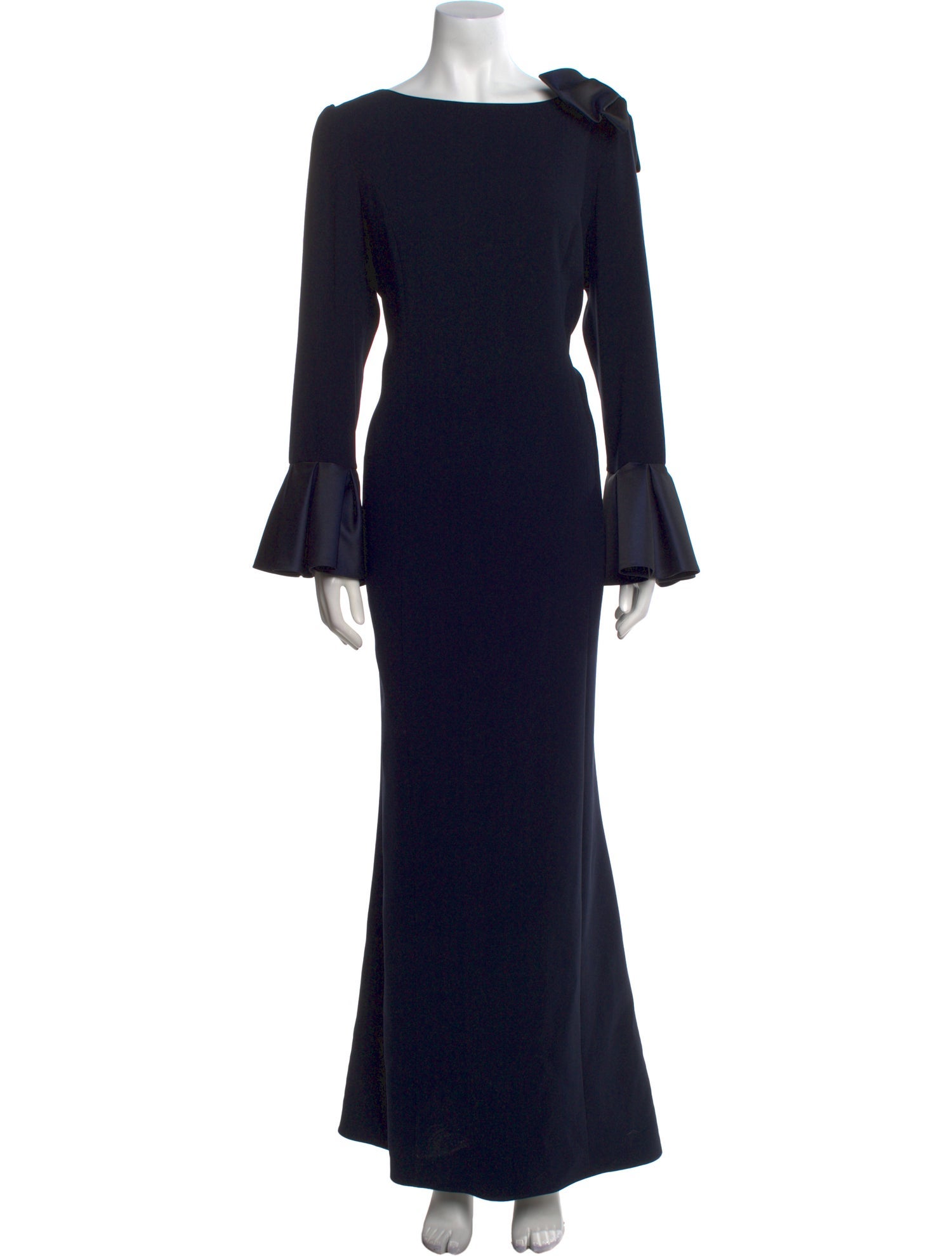 Teri Jon by Rickie Freeman Bateau Neckline Long Dress