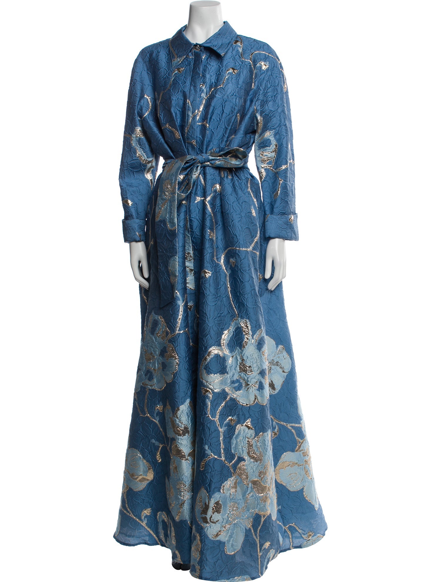 Teri Jon by Rickie Freeman Printed Long Dress