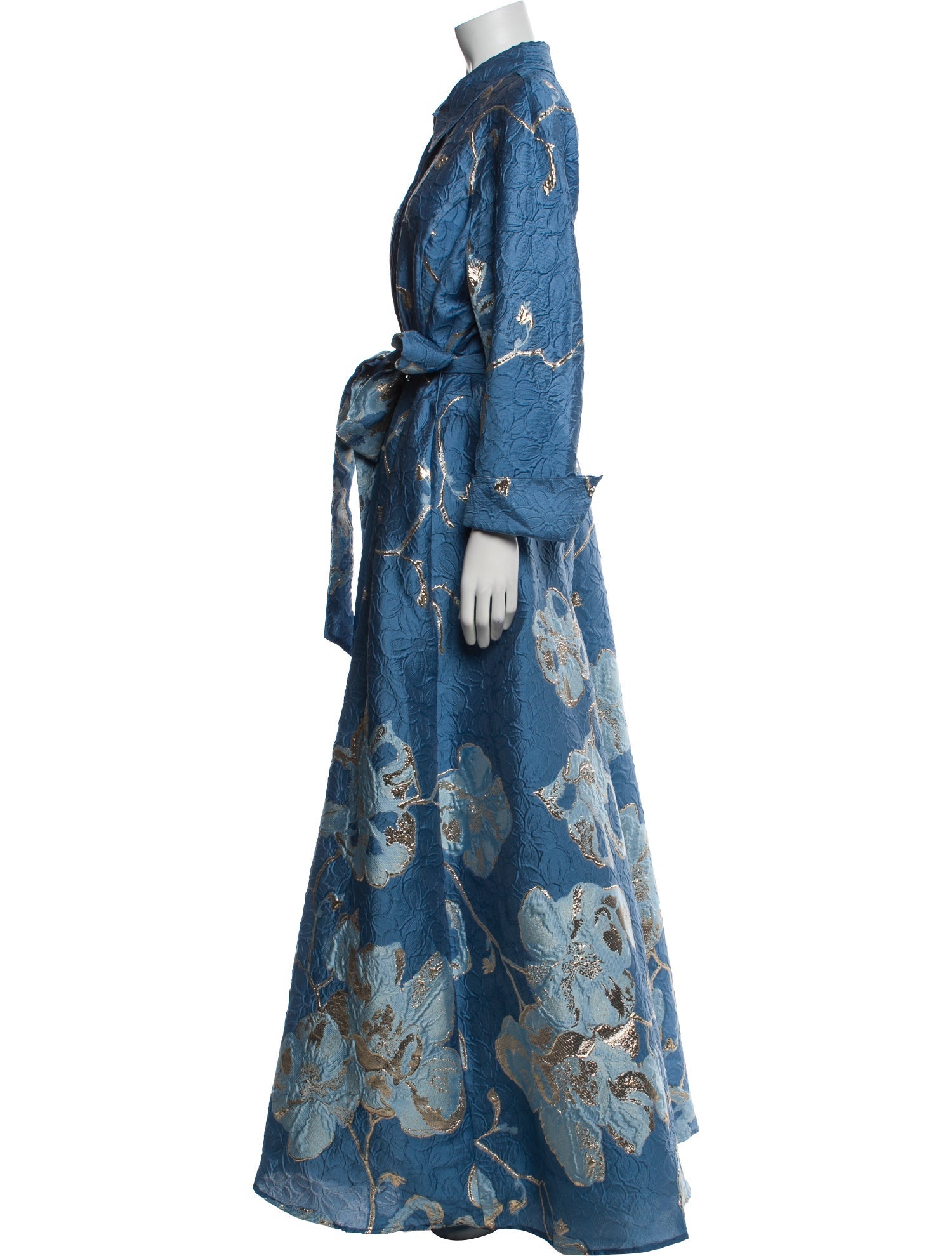 Teri Jon by Rickie Freeman Printed Long Dress