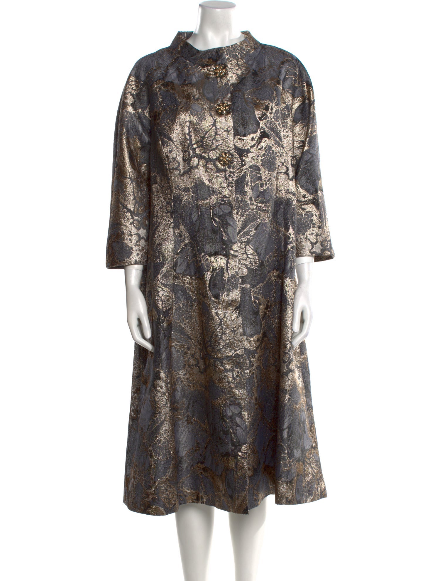 Teri Jon by Rickie Freeman Printed Midi Length Dress