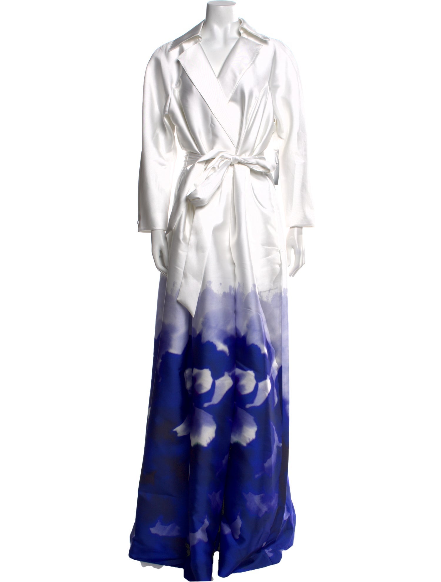 Teri Jon by Rickie Freeman Tie-Dye Print Long Dress
