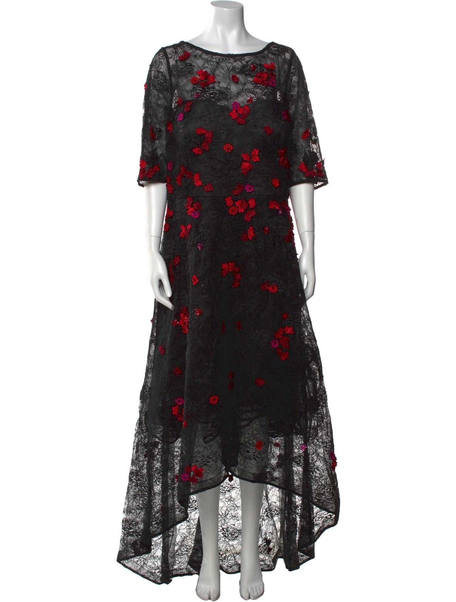 Teri Jon by Rickie Freeman Floral Print Long Dress