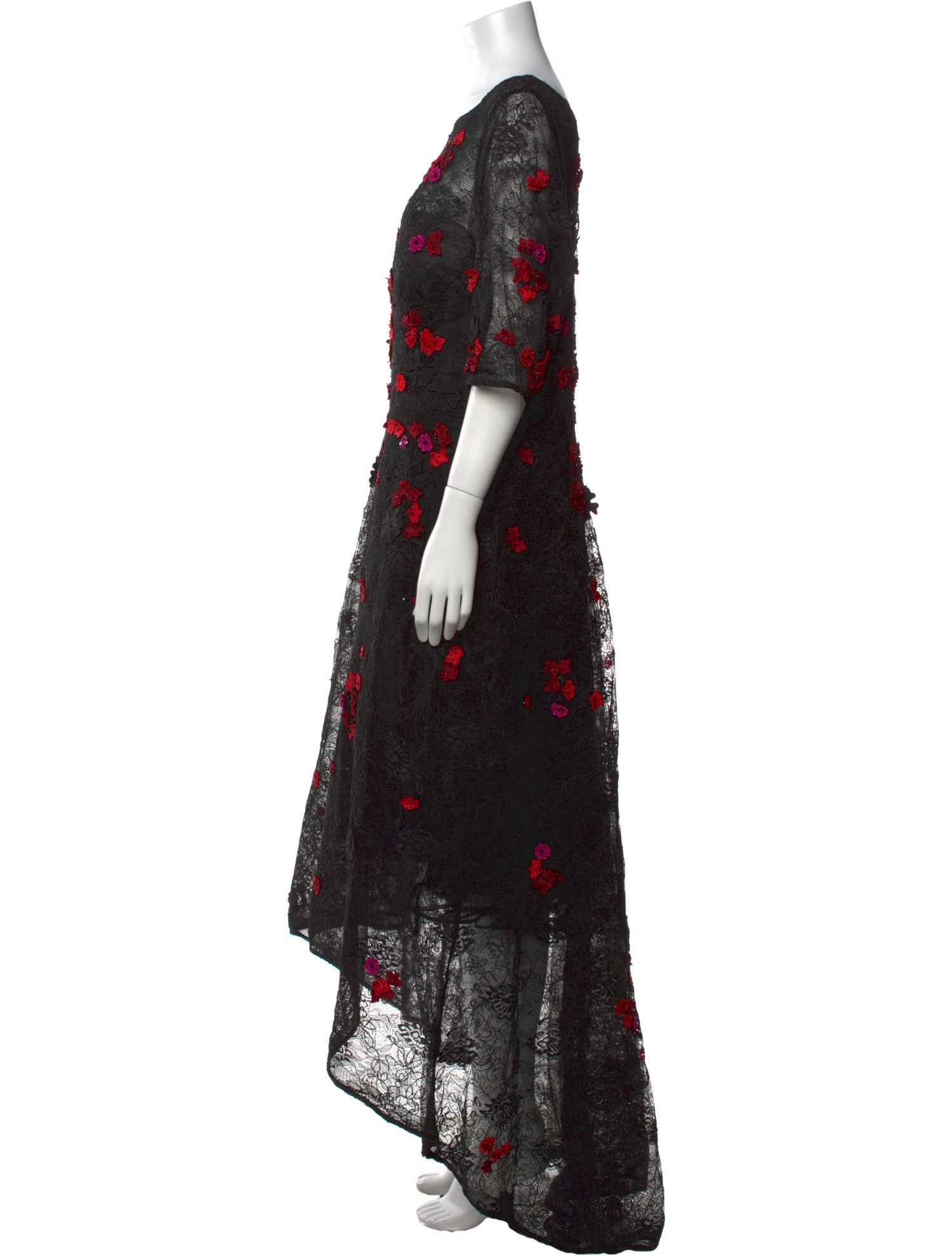 Teri Jon by Rickie Freeman Floral Print Long Dress
