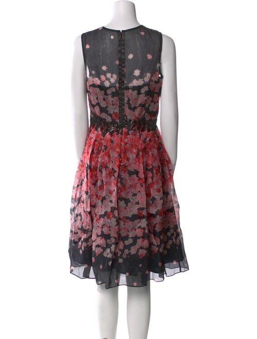 Teri Jon by Rickie Freeman Silk Midi Length Dress