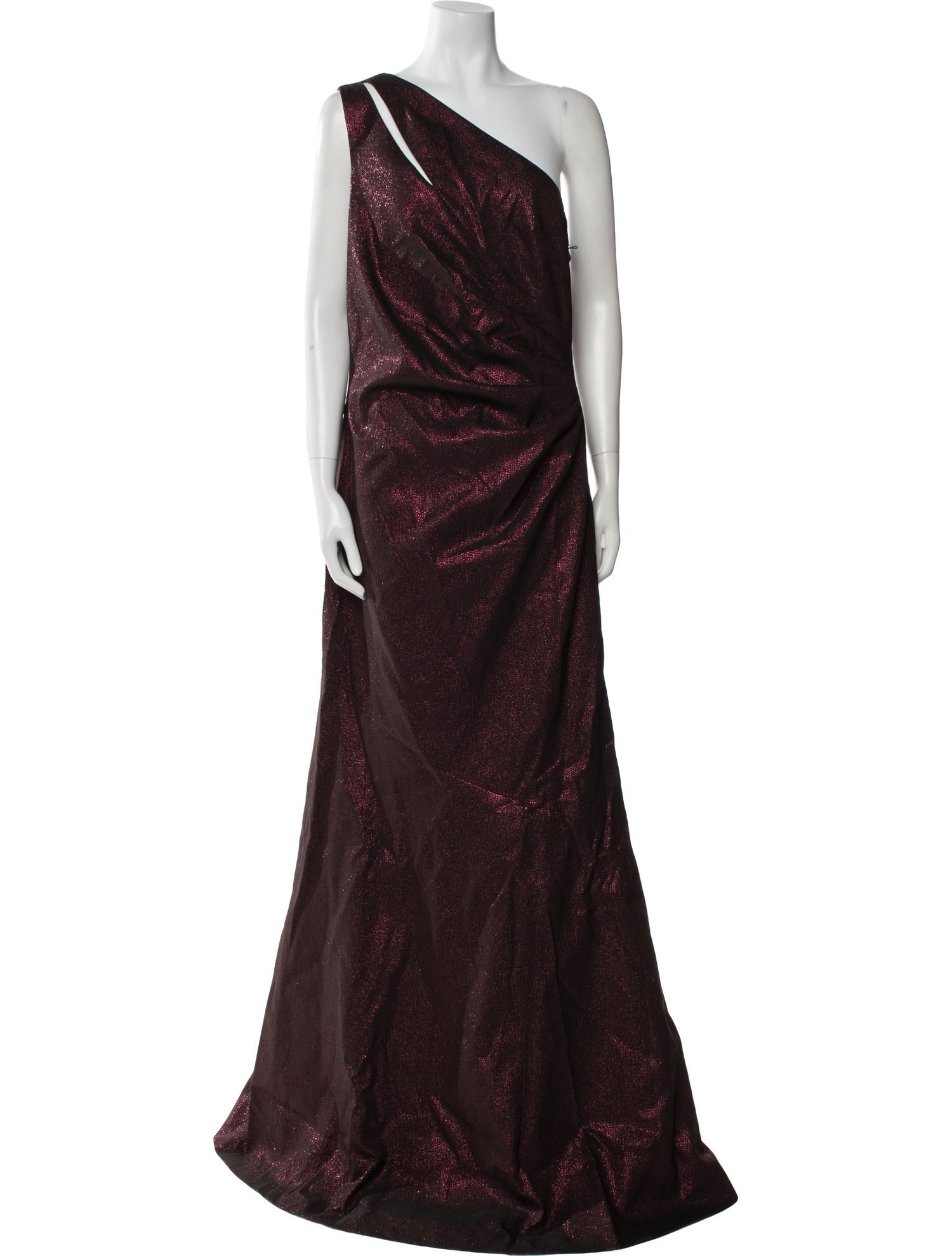 Teri Jon by Rickie Freeman One-Shoulder Long Dress w/ Tags