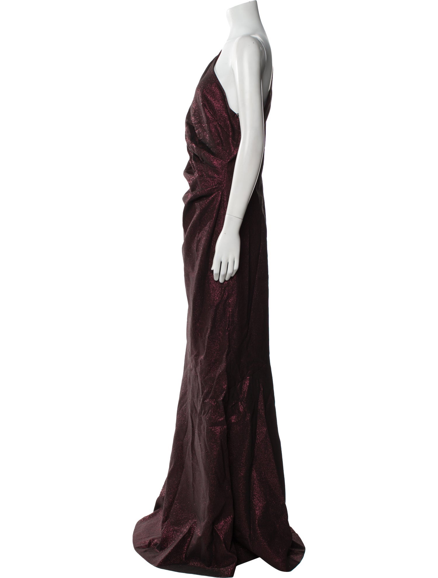 Teri Jon by Rickie Freeman One-Shoulder Long Dress w/ Tags