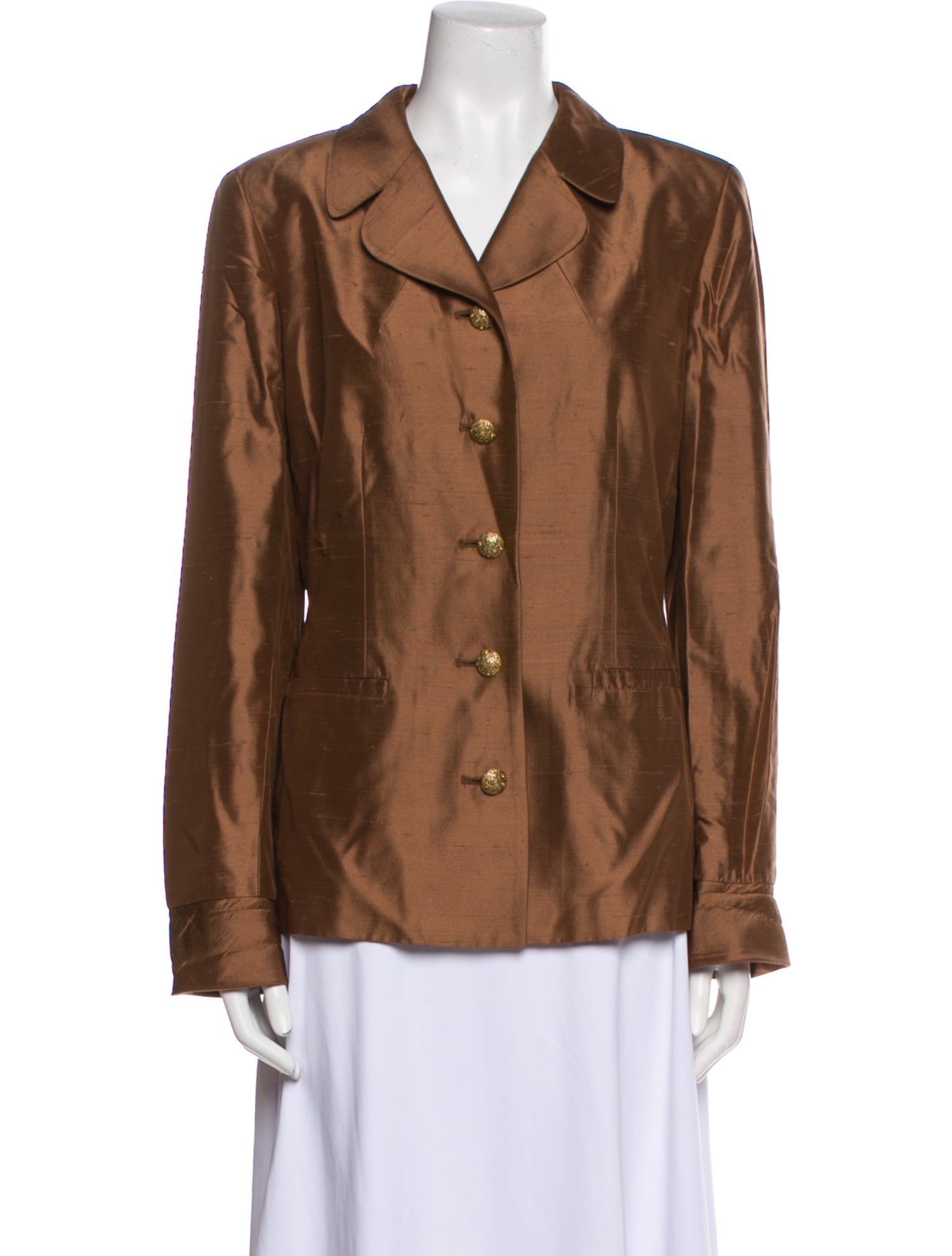 Teri Jon by Rickie Freeman Silk Blazer