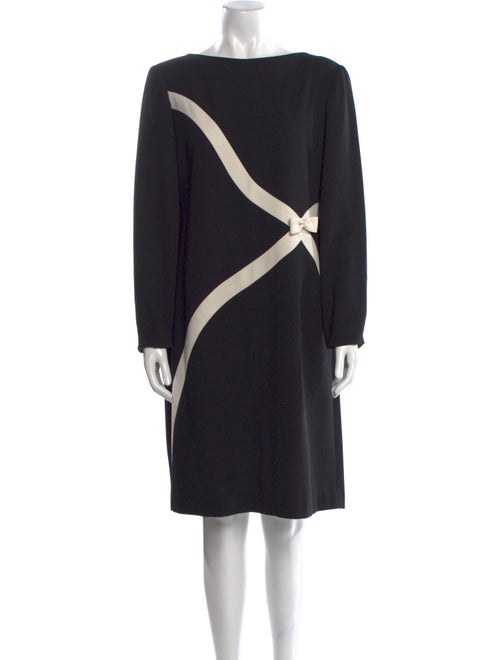 Teri Jon by Rickie Freeman Bateau Neckline Knee-Length Dress