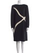 Teri Jon by Rickie Freeman Bateau Neckline Knee-Length Dress