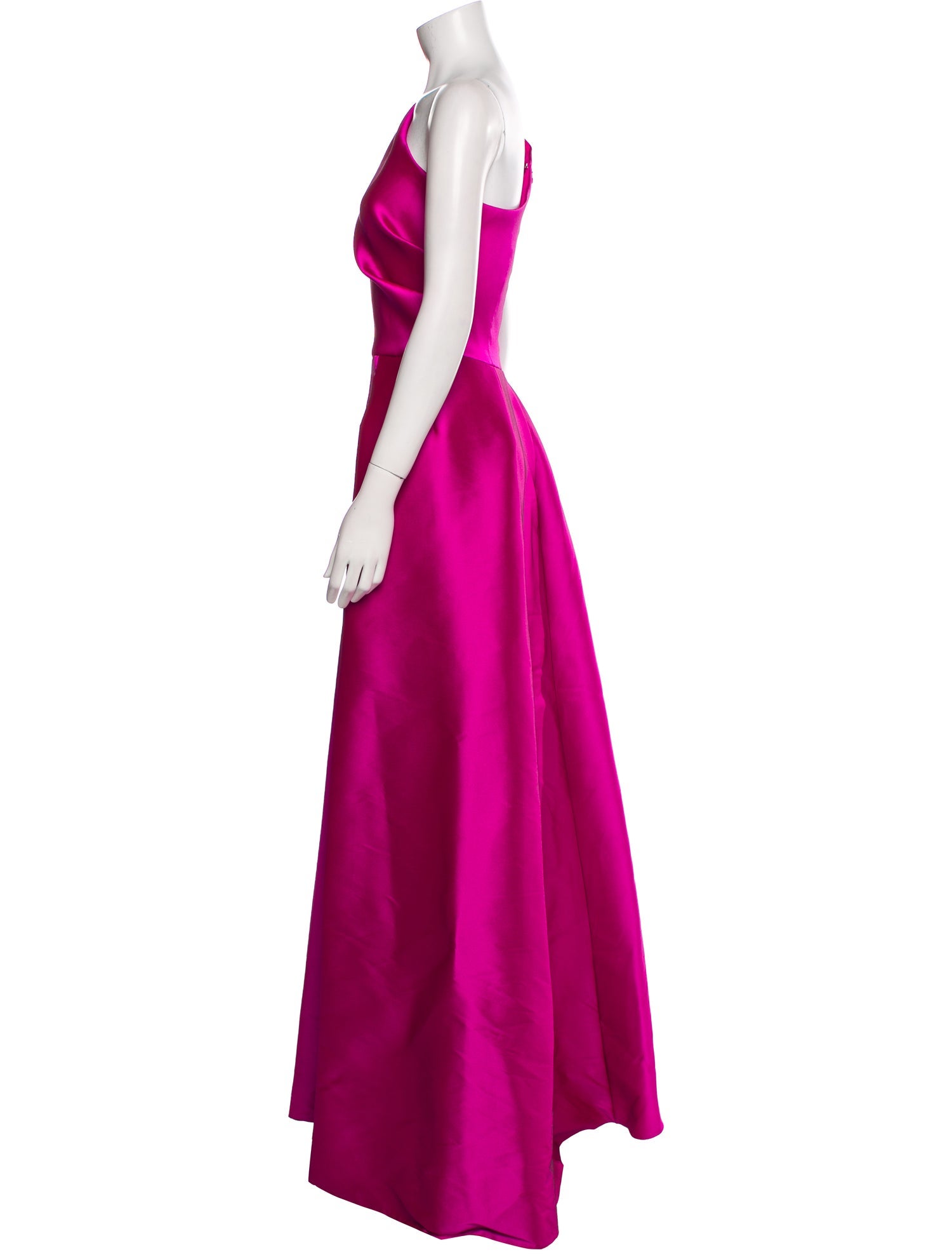 Teri Jon by Rickie Freeman One-Shoulder Long Dress