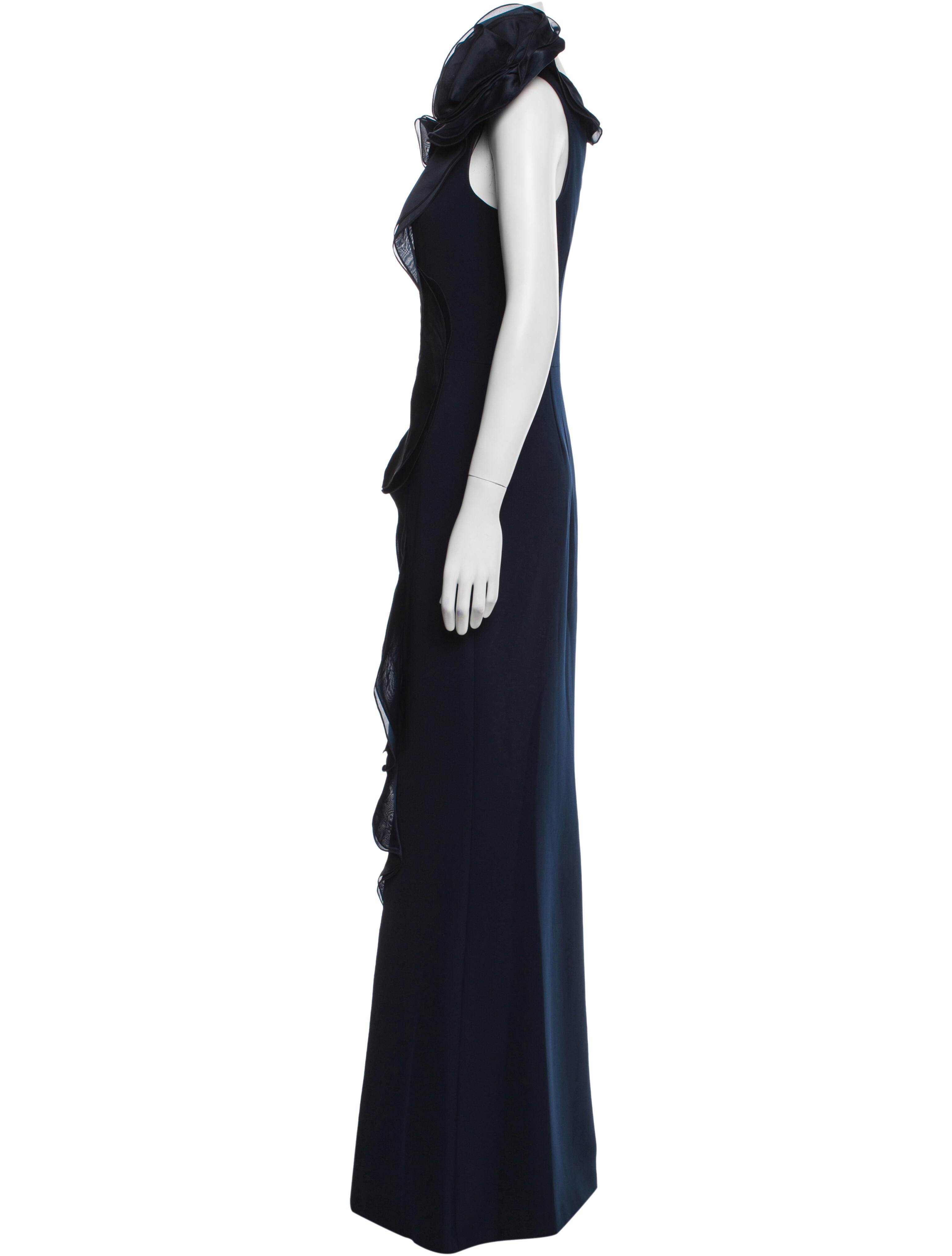 Teri Jon by Rickie Freeman One-Shoulder Long Dress