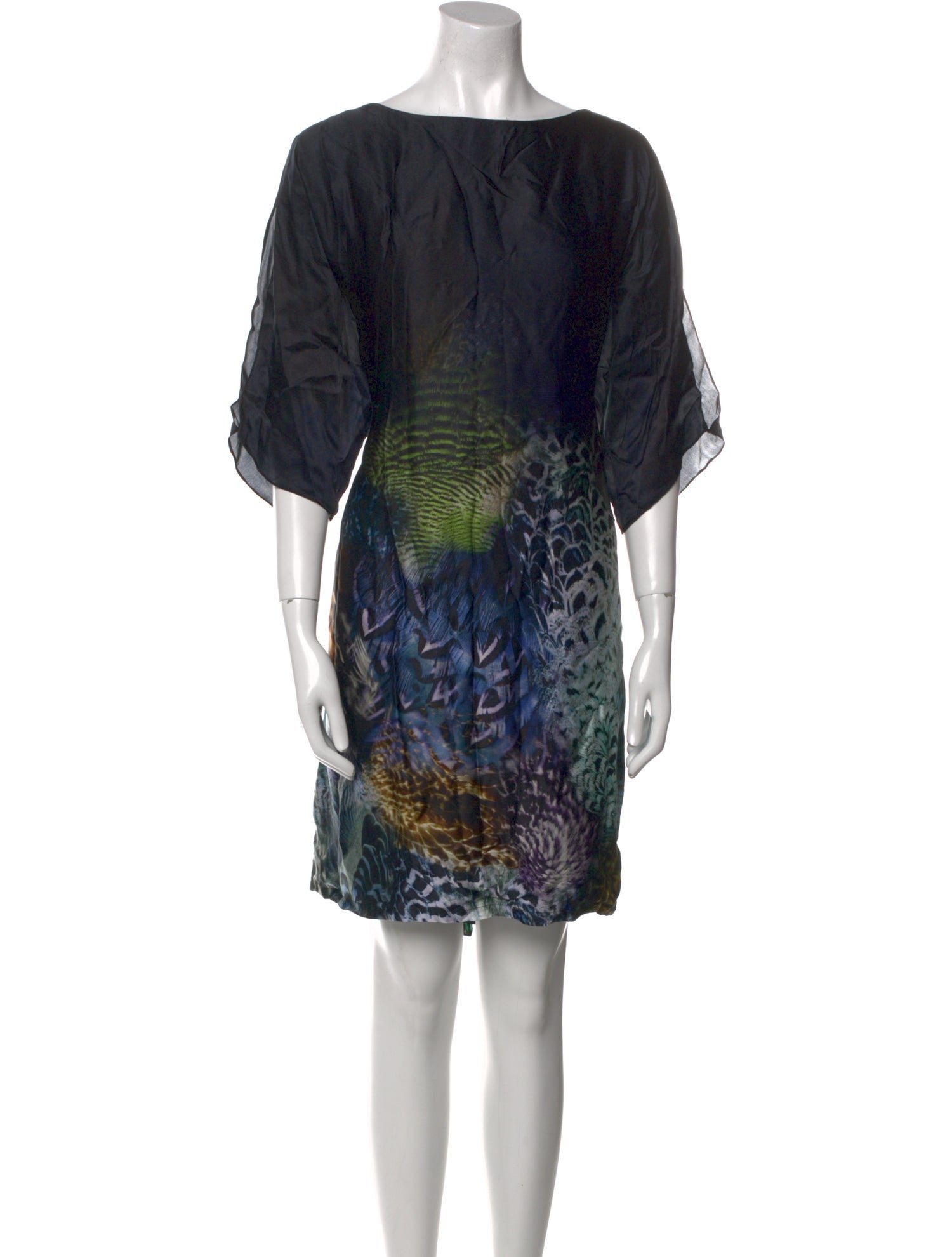 Teri Jon by Rickie Freeman Silk Mini Dress