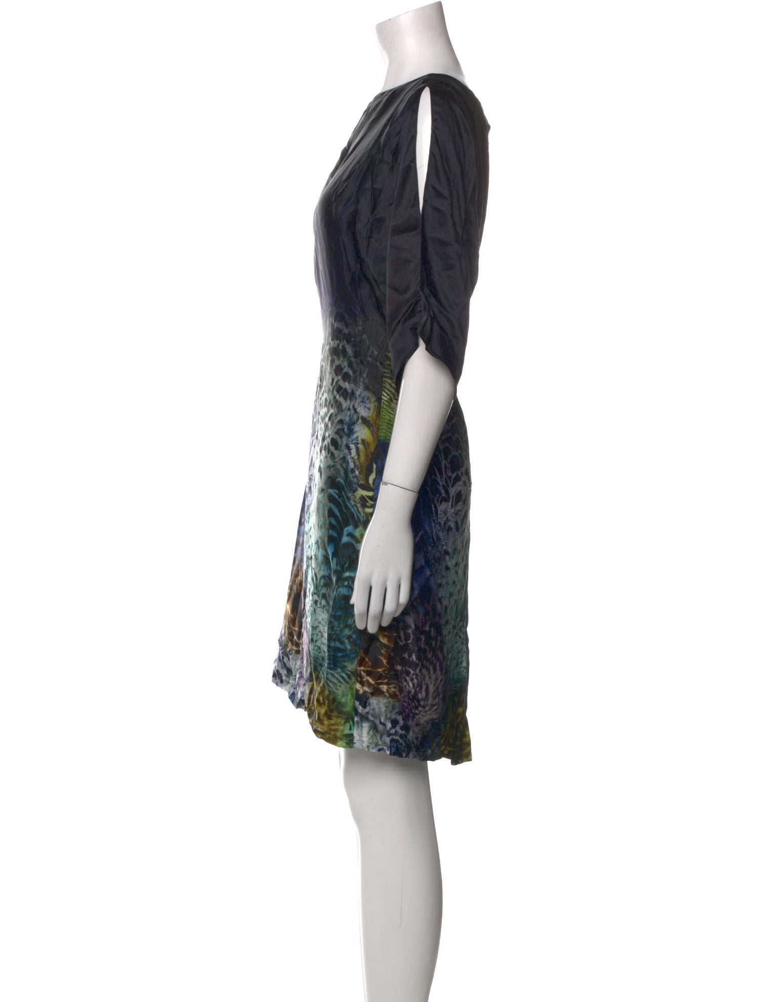 Teri Jon by Rickie Freeman Silk Mini Dress