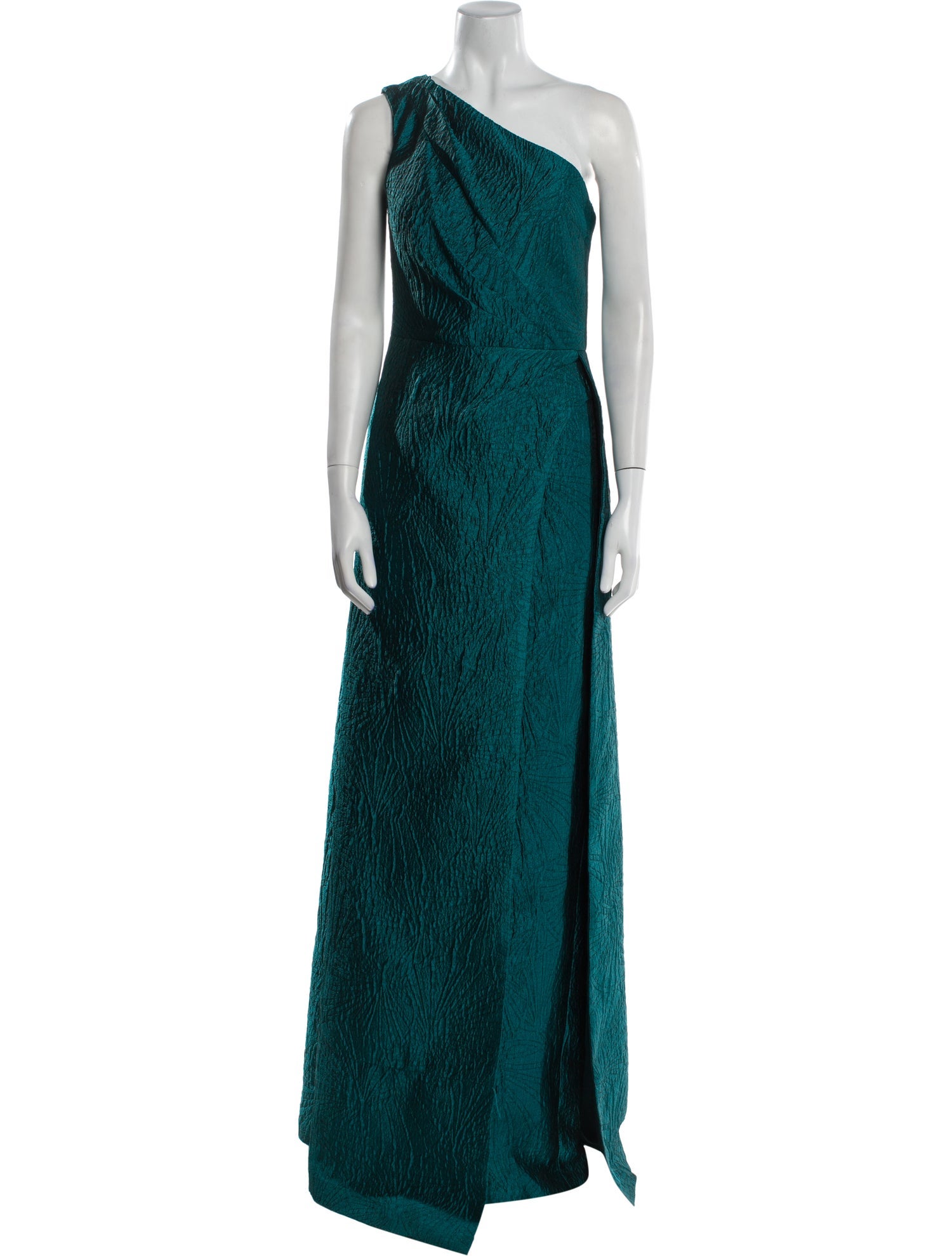 Teri Jon by Rickie Freeman One-Shoulder Long Dress