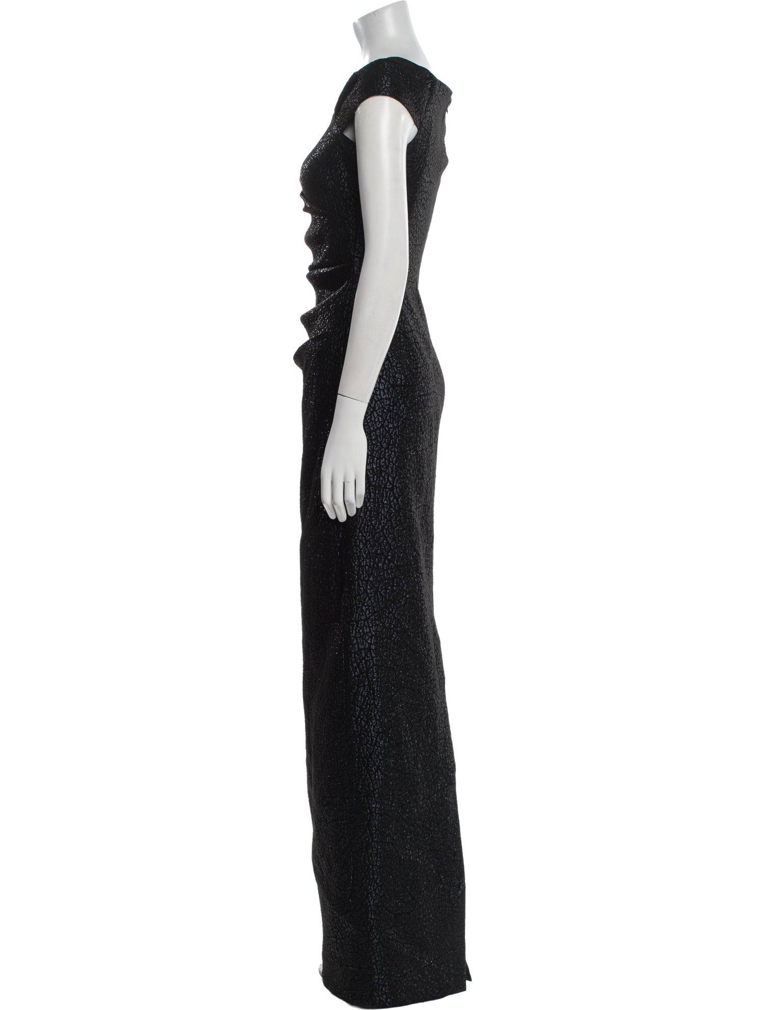 Teri Jon by Rickie Freeman Asymmetrical Long Dress