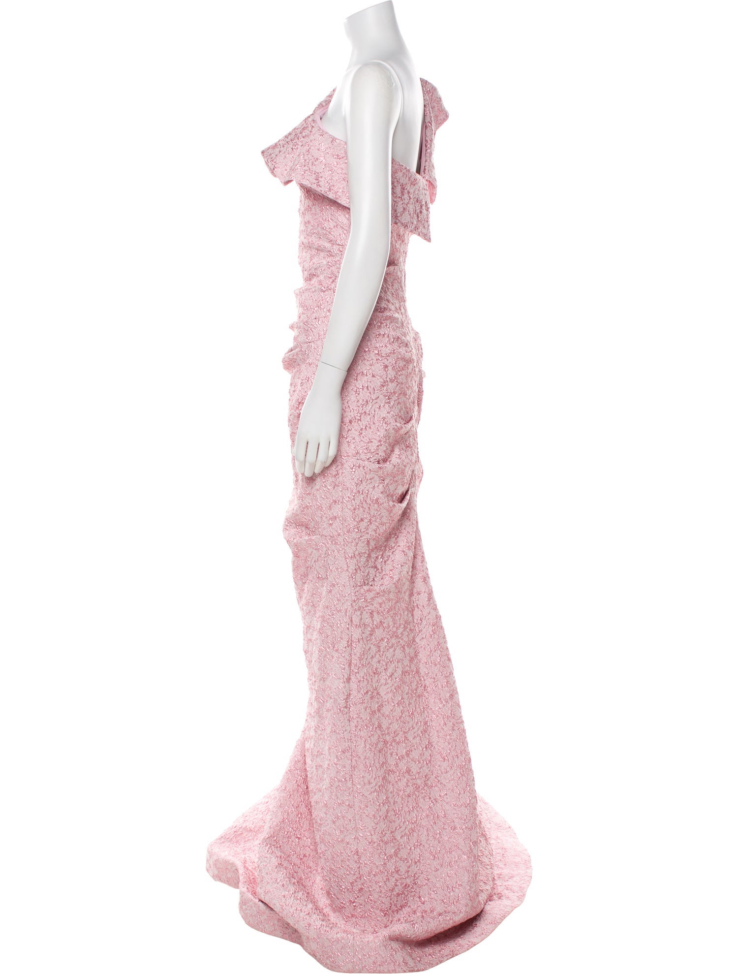 Teri Jon by Rickie Freeman One-Shoulder Long Dress