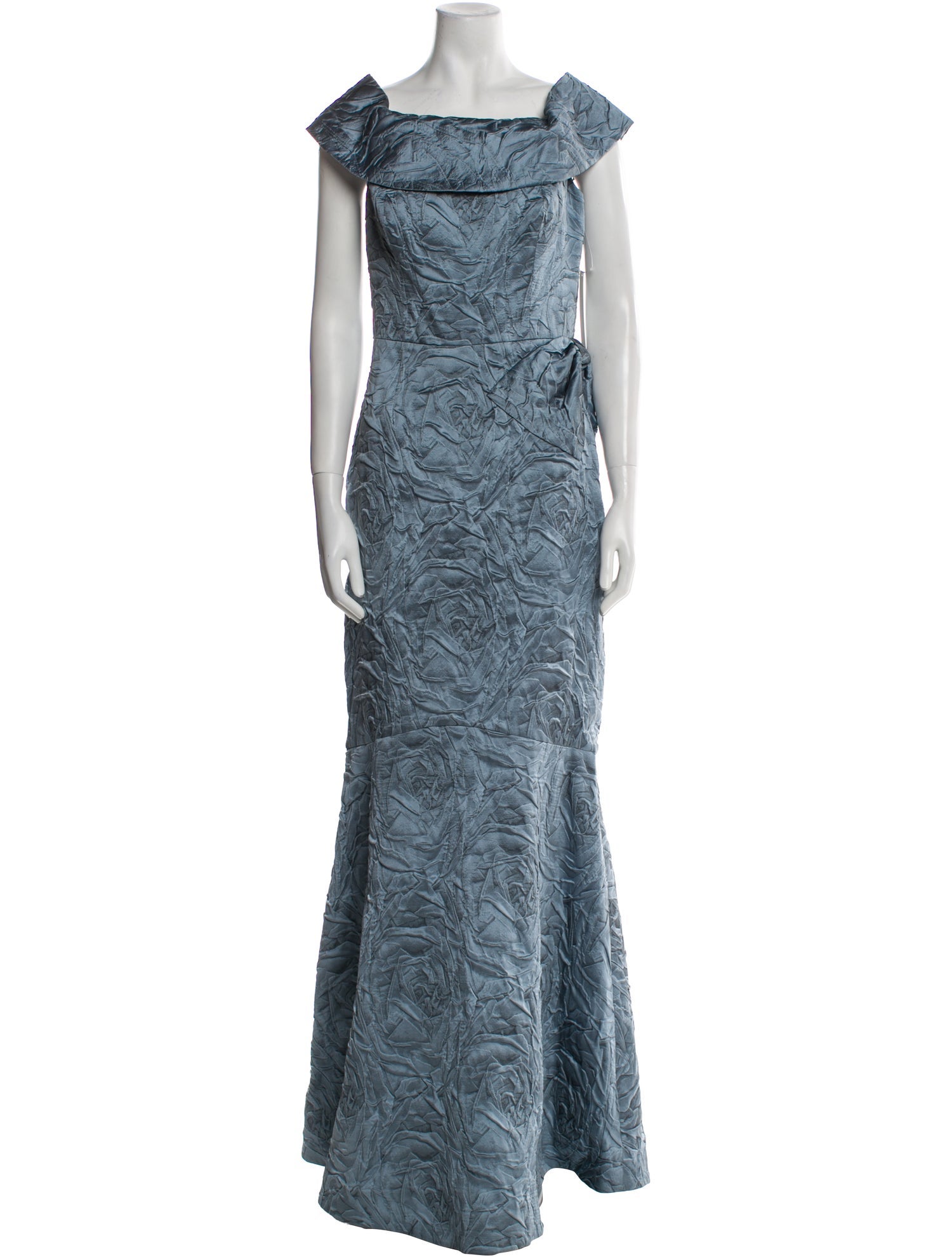 Teri Jon by Rickie Freeman Printed Long Dress